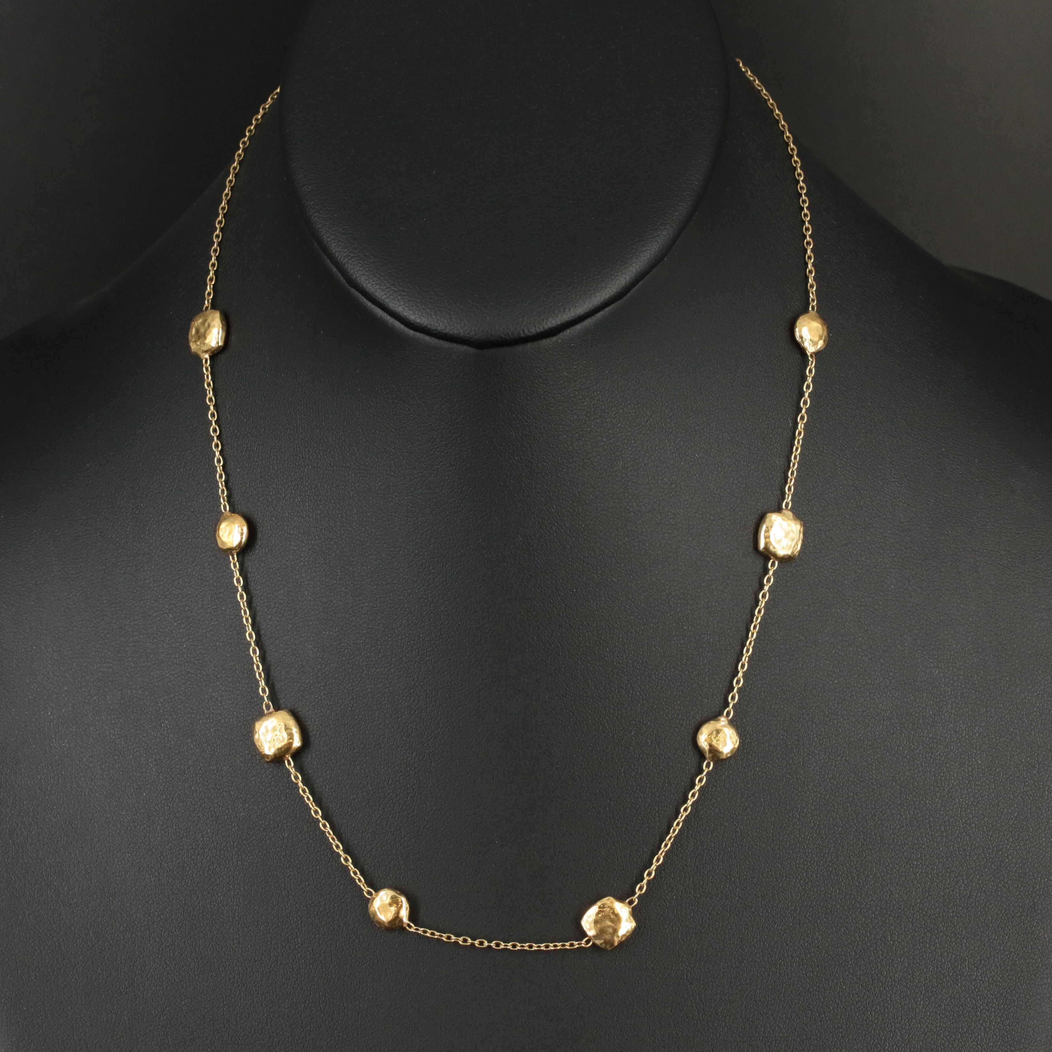 Ippolita 18K Classico Hammered 'Pinball' Station Necklace