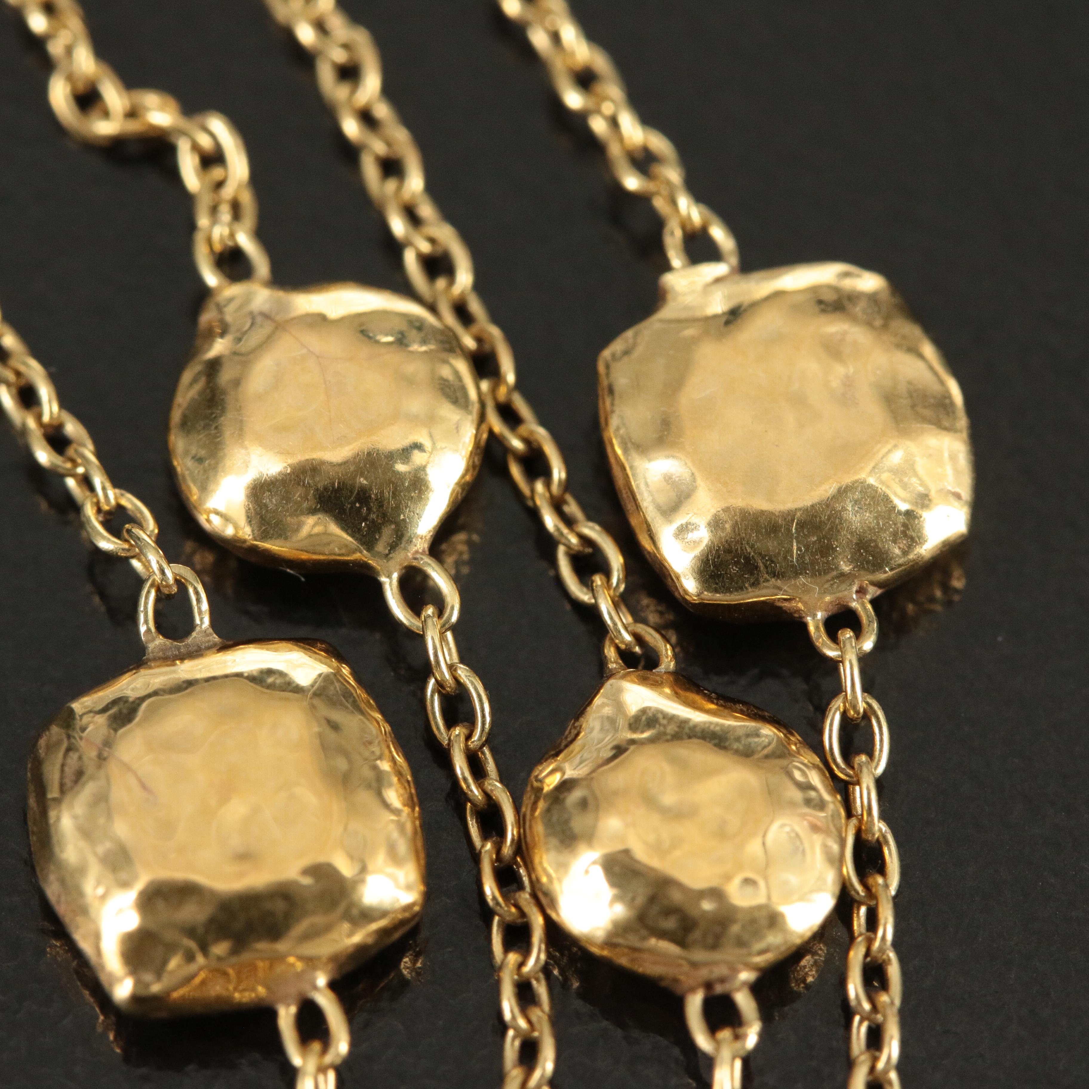 Ippolita 18K Classico Hammered 'Pinball' Station Necklace