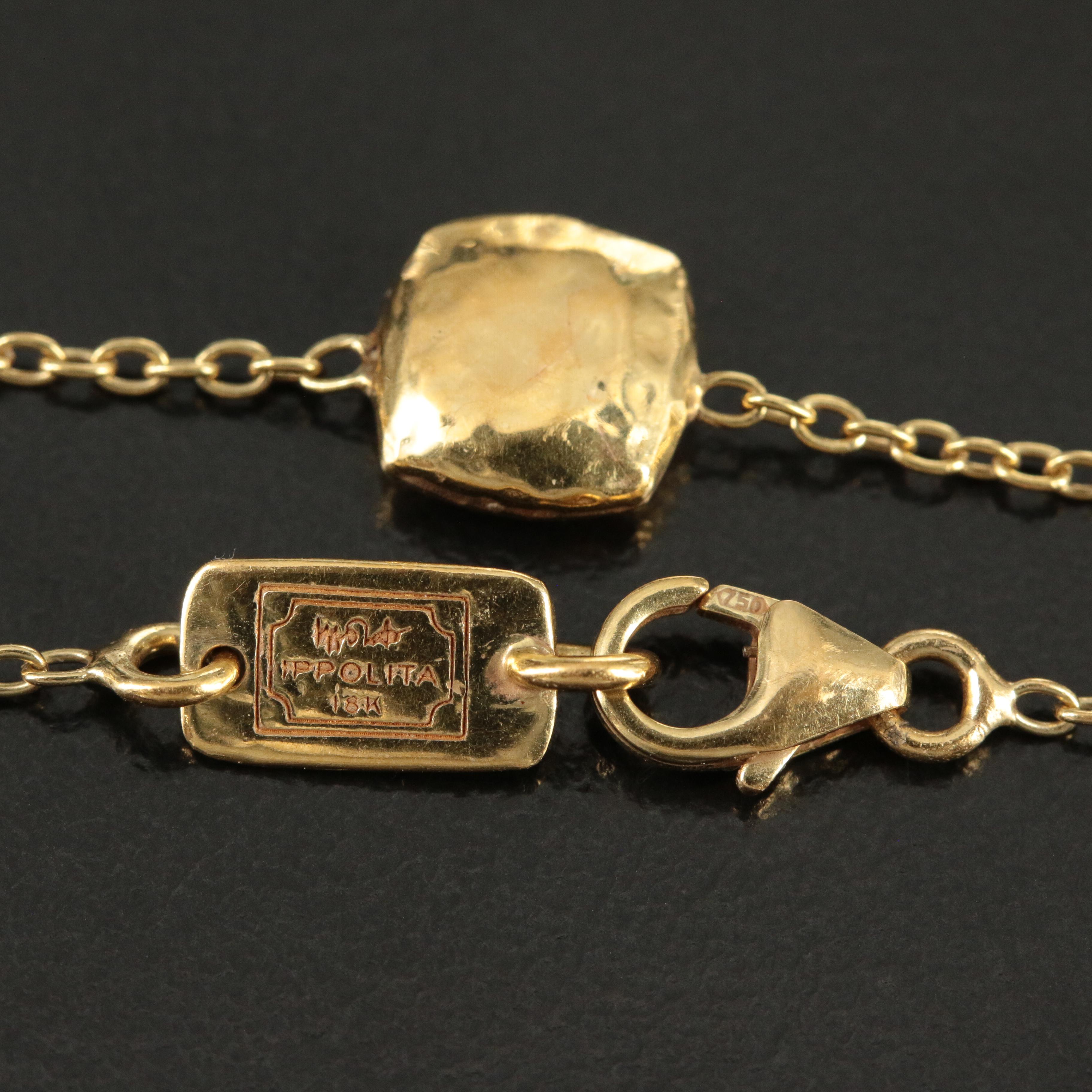 Ippolita 18K Classico Hammered 'Pinball' Station Necklace