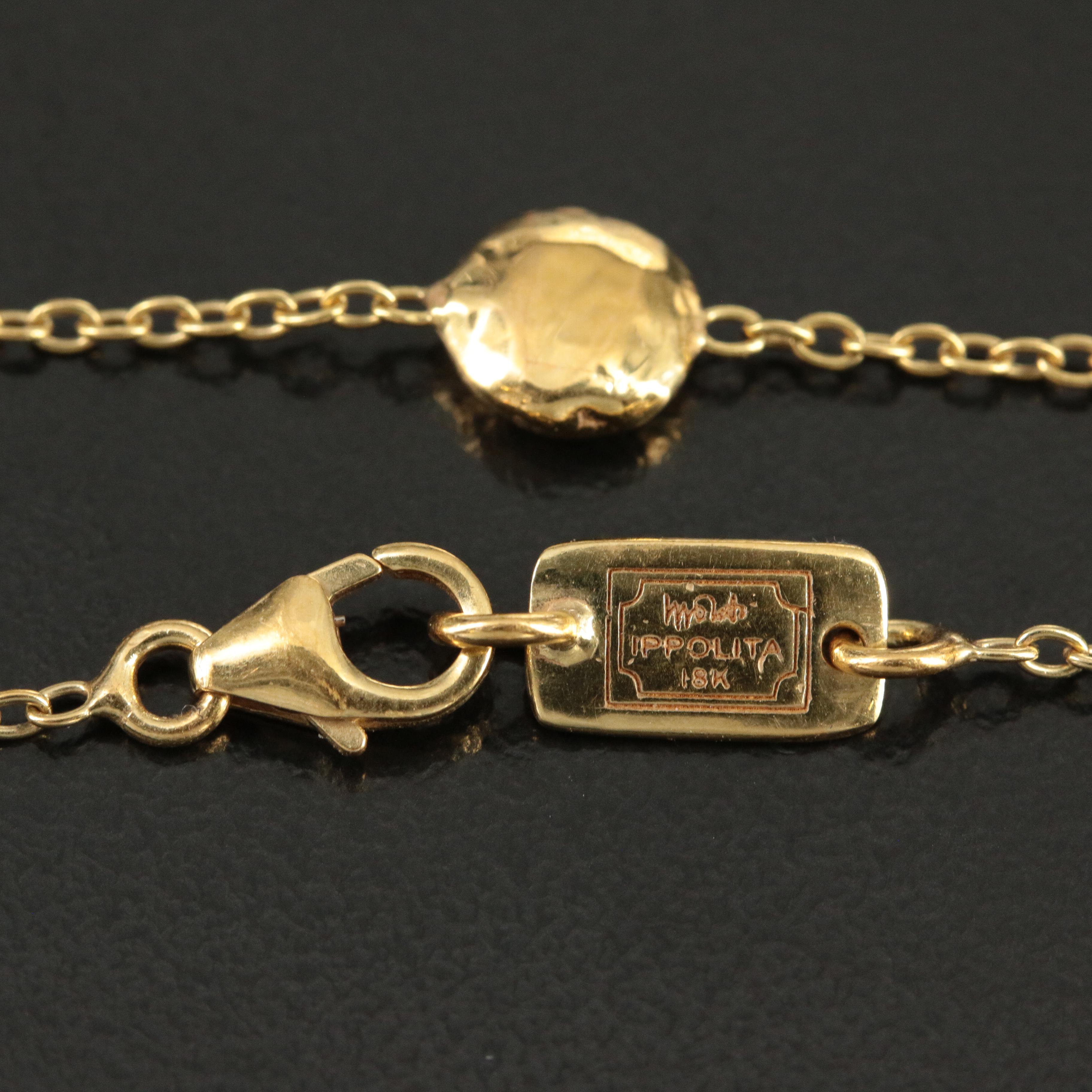 Ippolita 18K Classico Hammered 'Pinball' Station Necklace