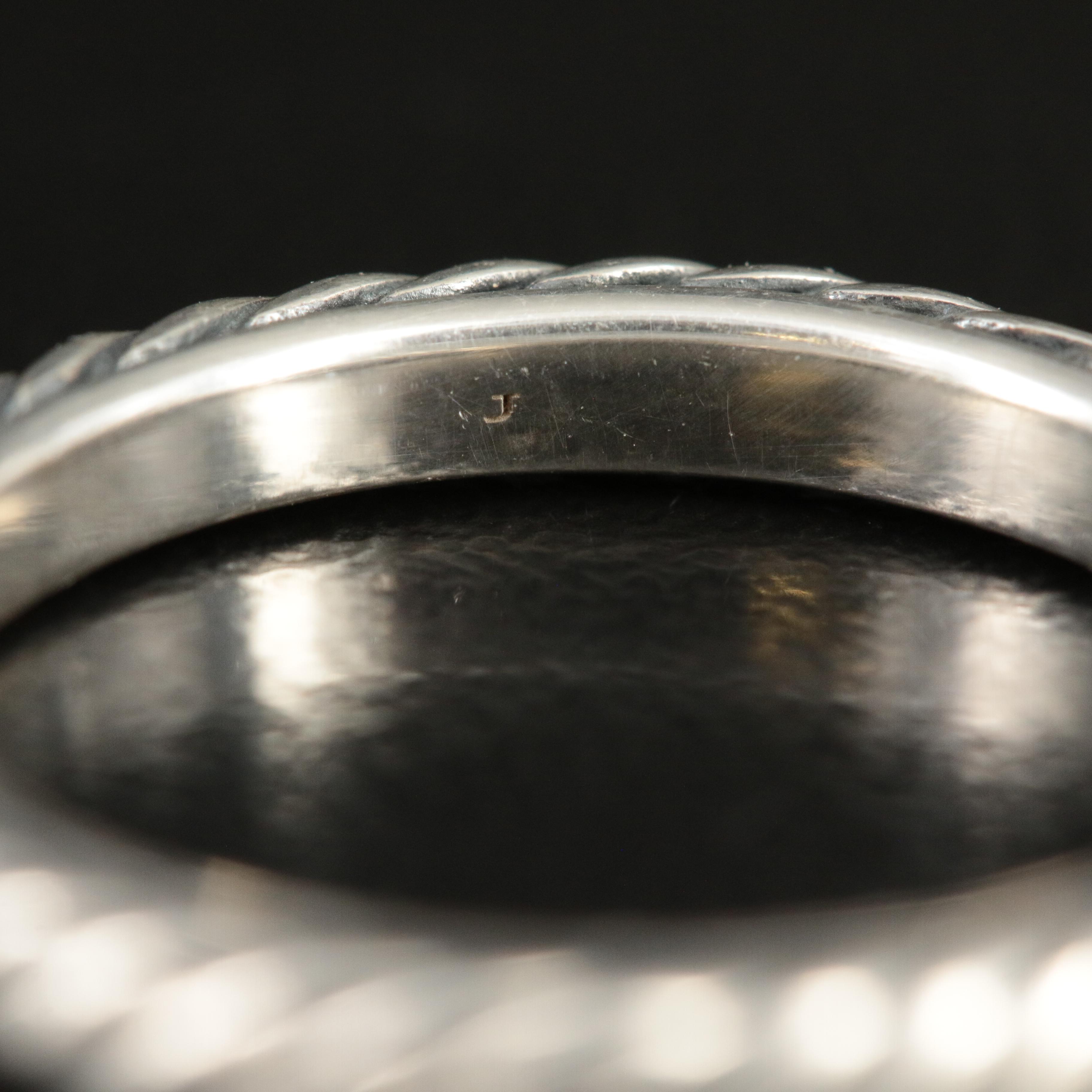 David Yurman Sterling Stack Ring and Beaded Bracelet