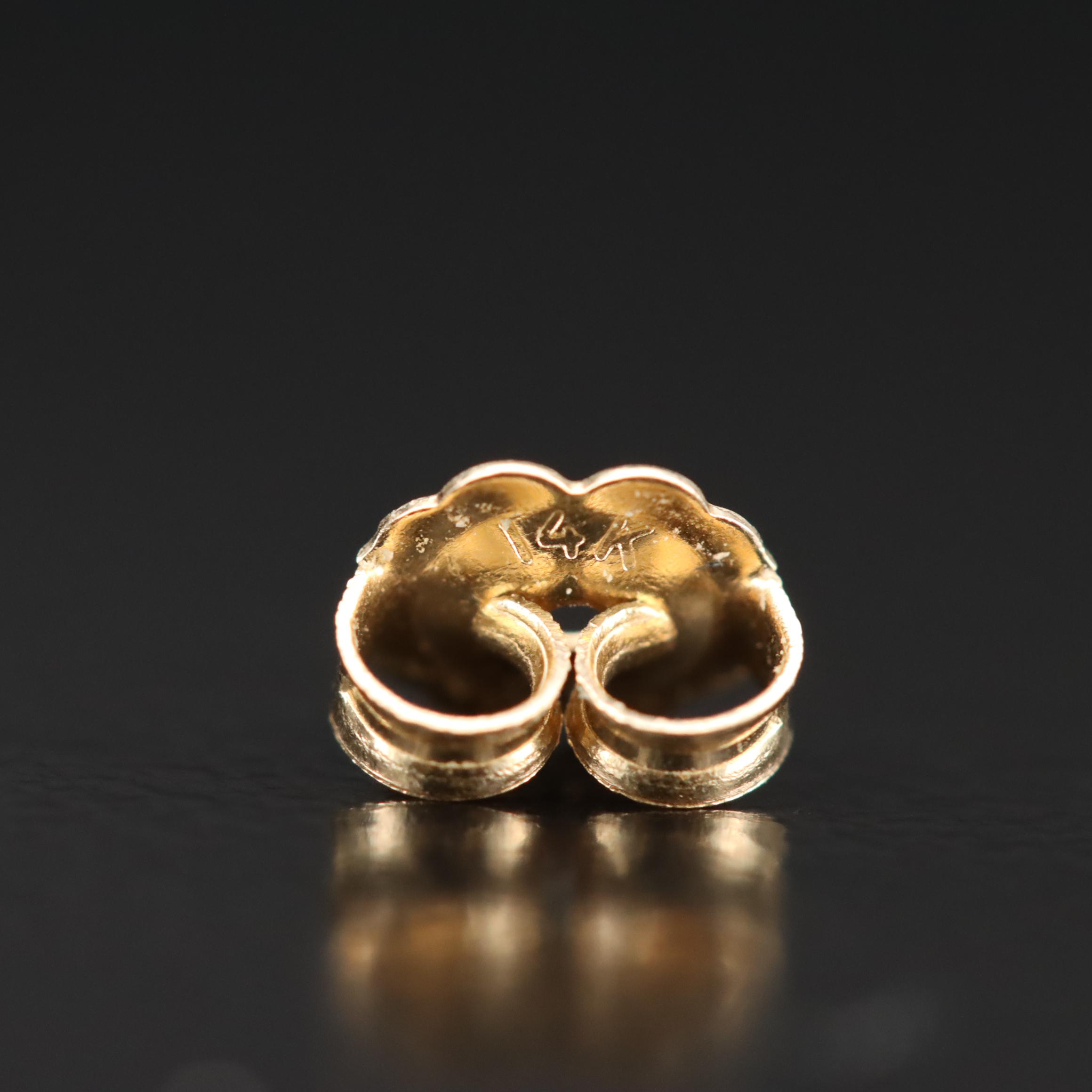 14K Ruby and Sapphire Earrings