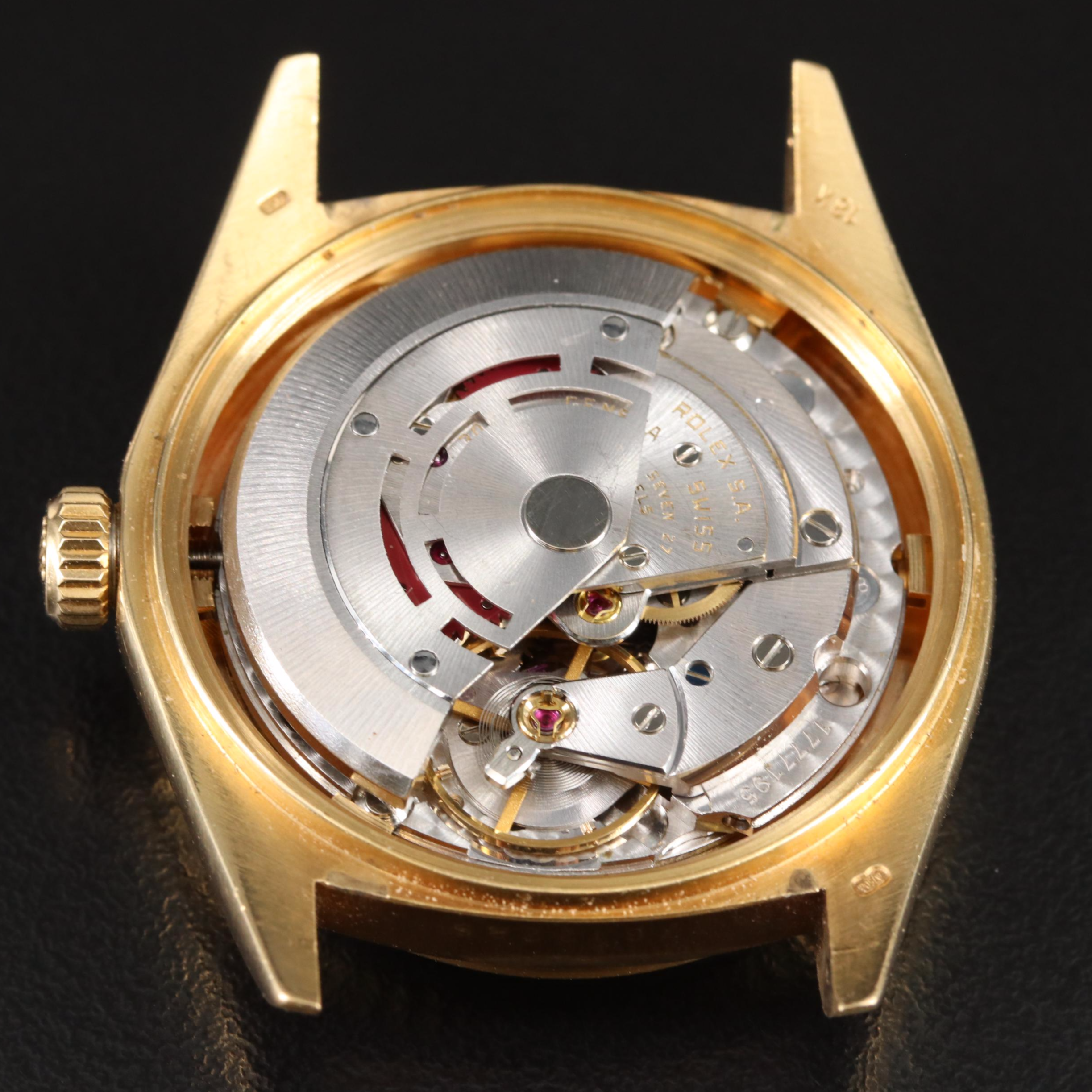 1982 18K Rolex Custom Diamond Dial Datejust Watch