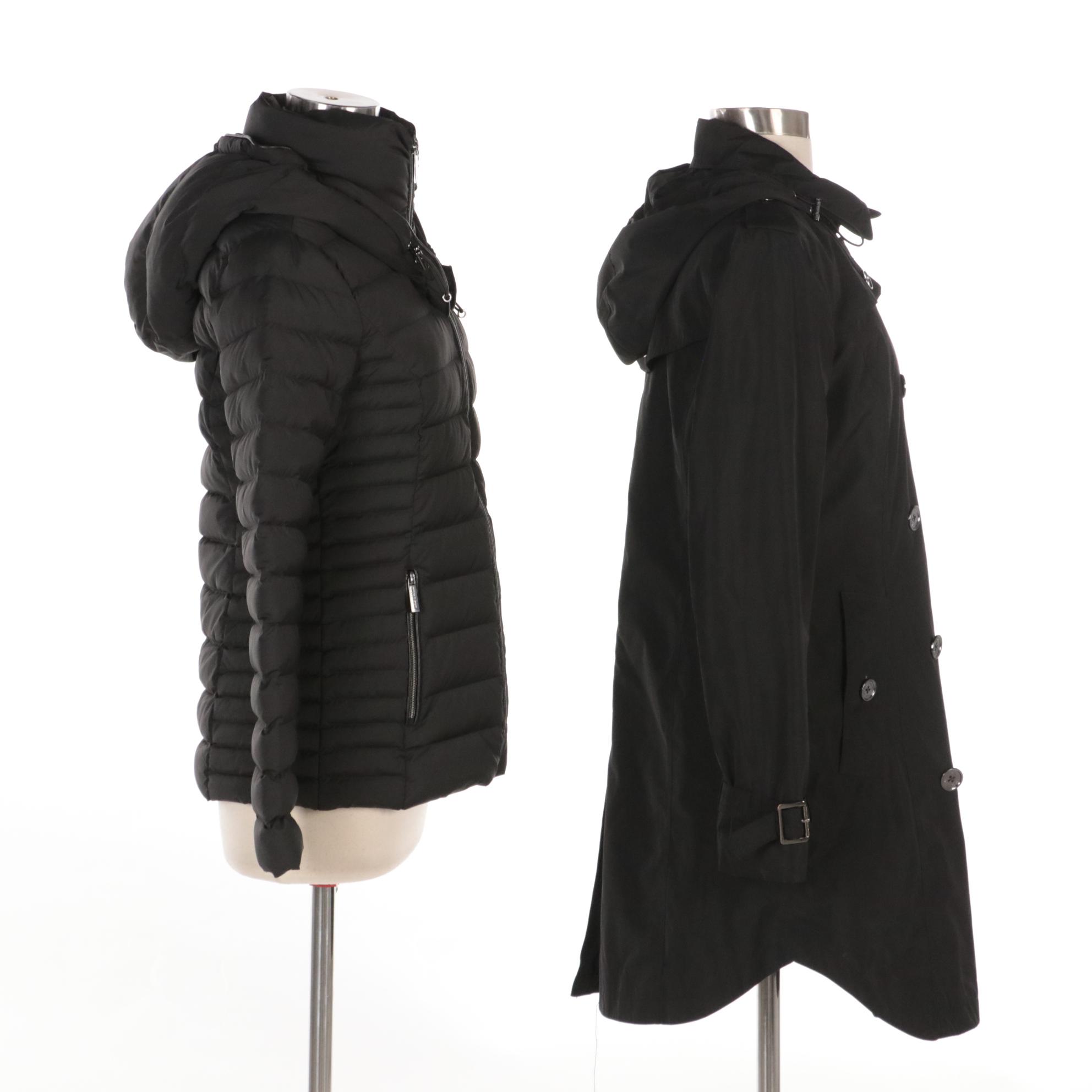 Michael Michael Kors Packable Down Blend Jacket and Insulated Trench Coat