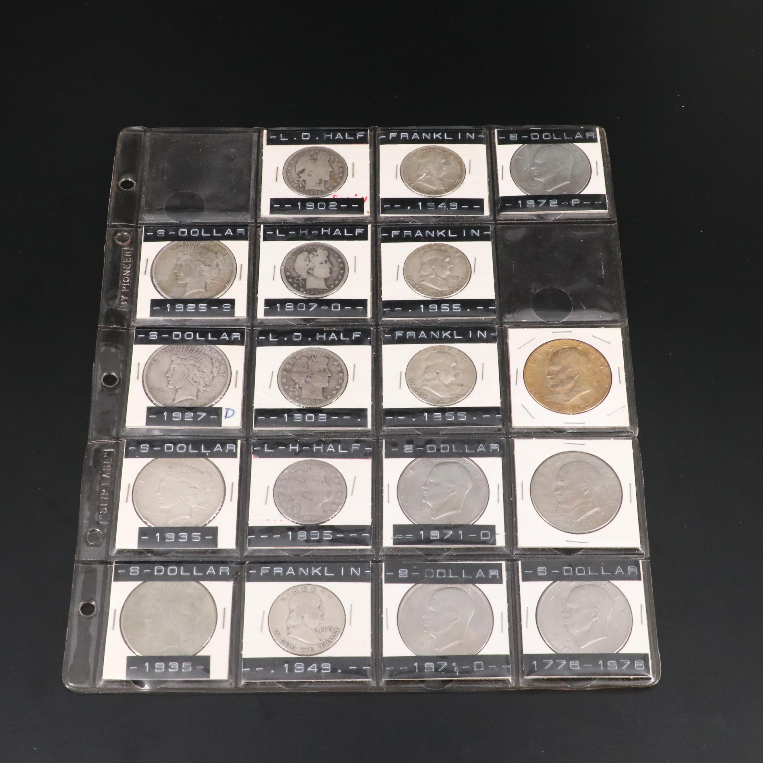 Assortment of Silver Half Dollars, Silver Dollars and More