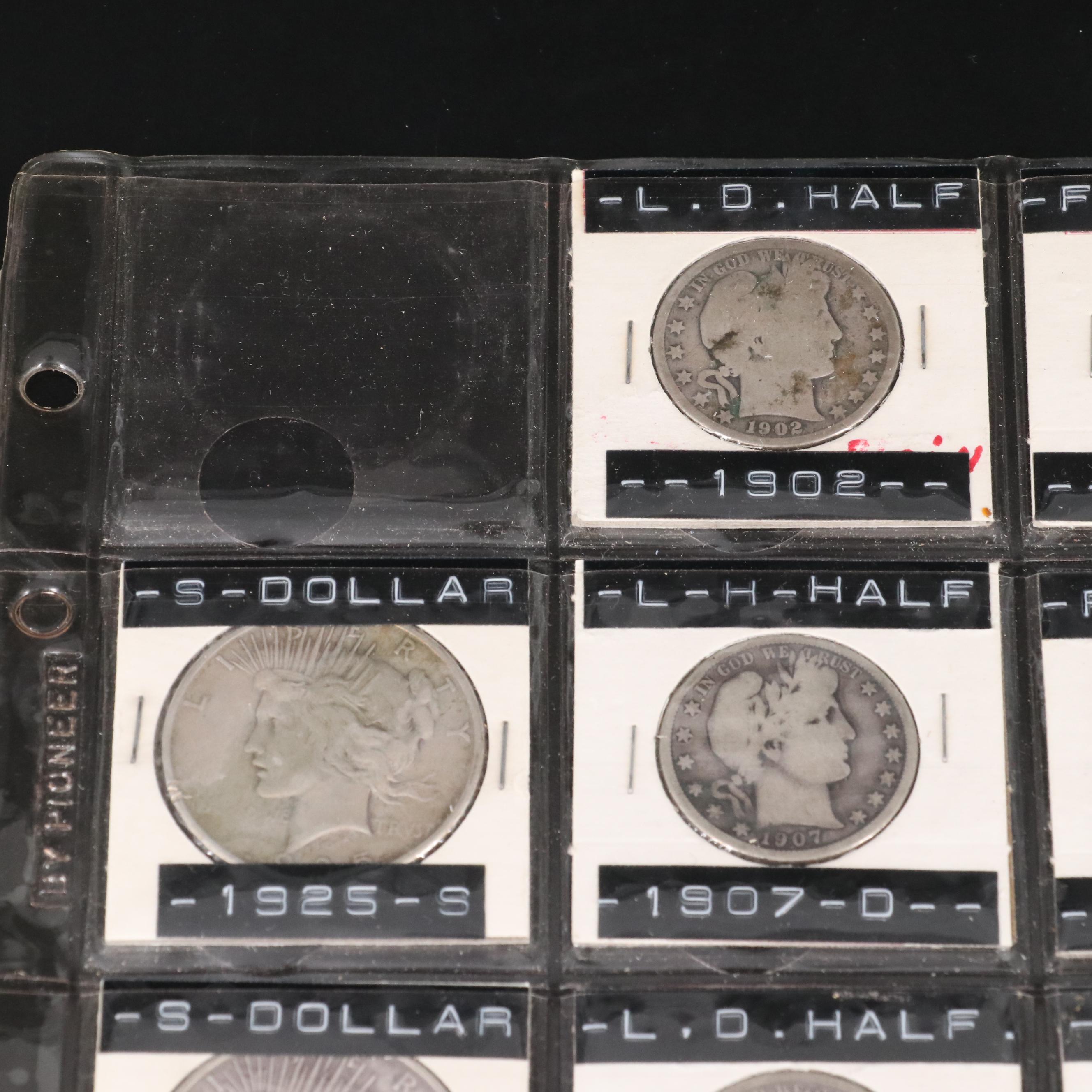 Assortment of Silver Half Dollars, Silver Dollars and More