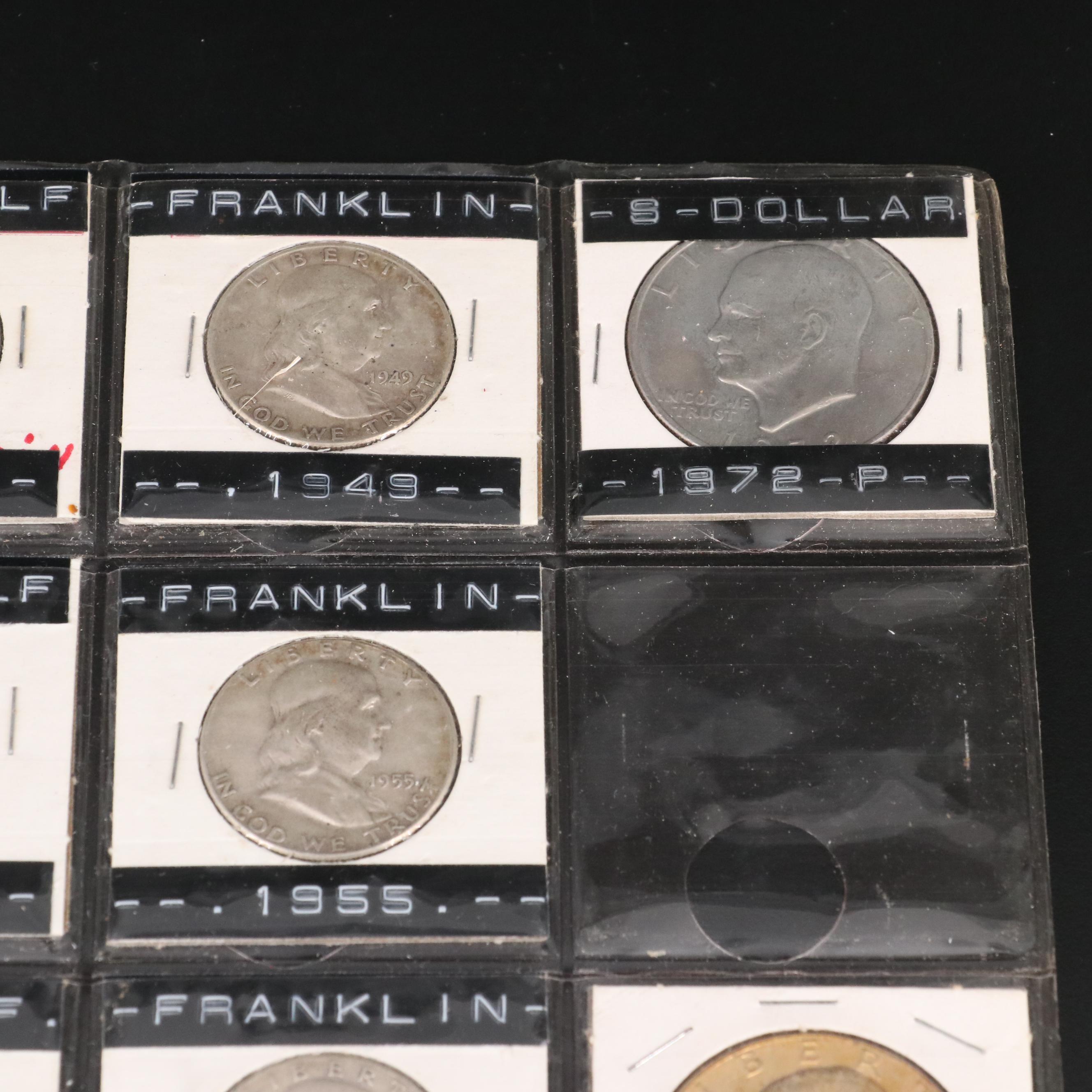 Assortment of Silver Half Dollars, Silver Dollars and More