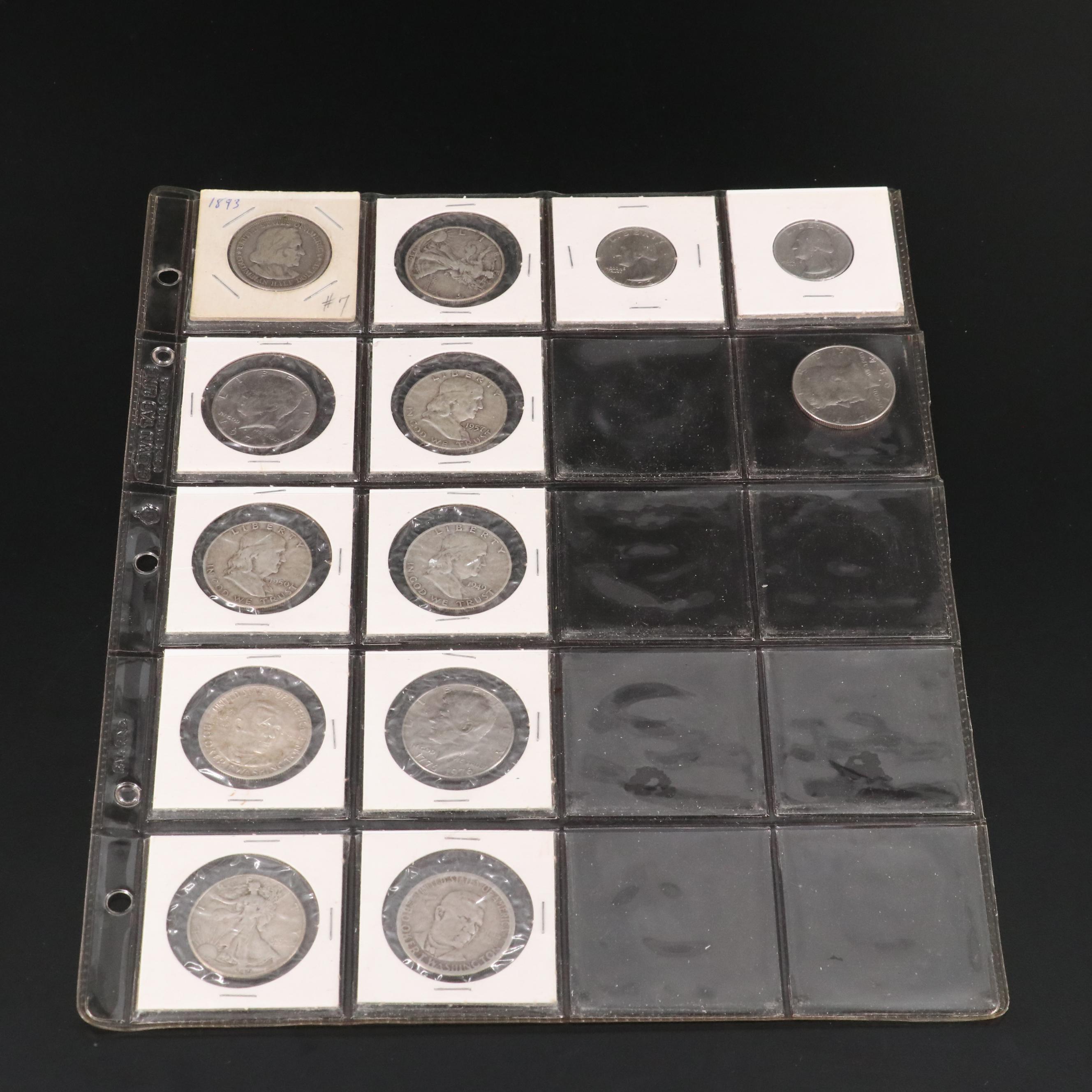 Assortment of Silver Half Dollars, Silver Dollars and More