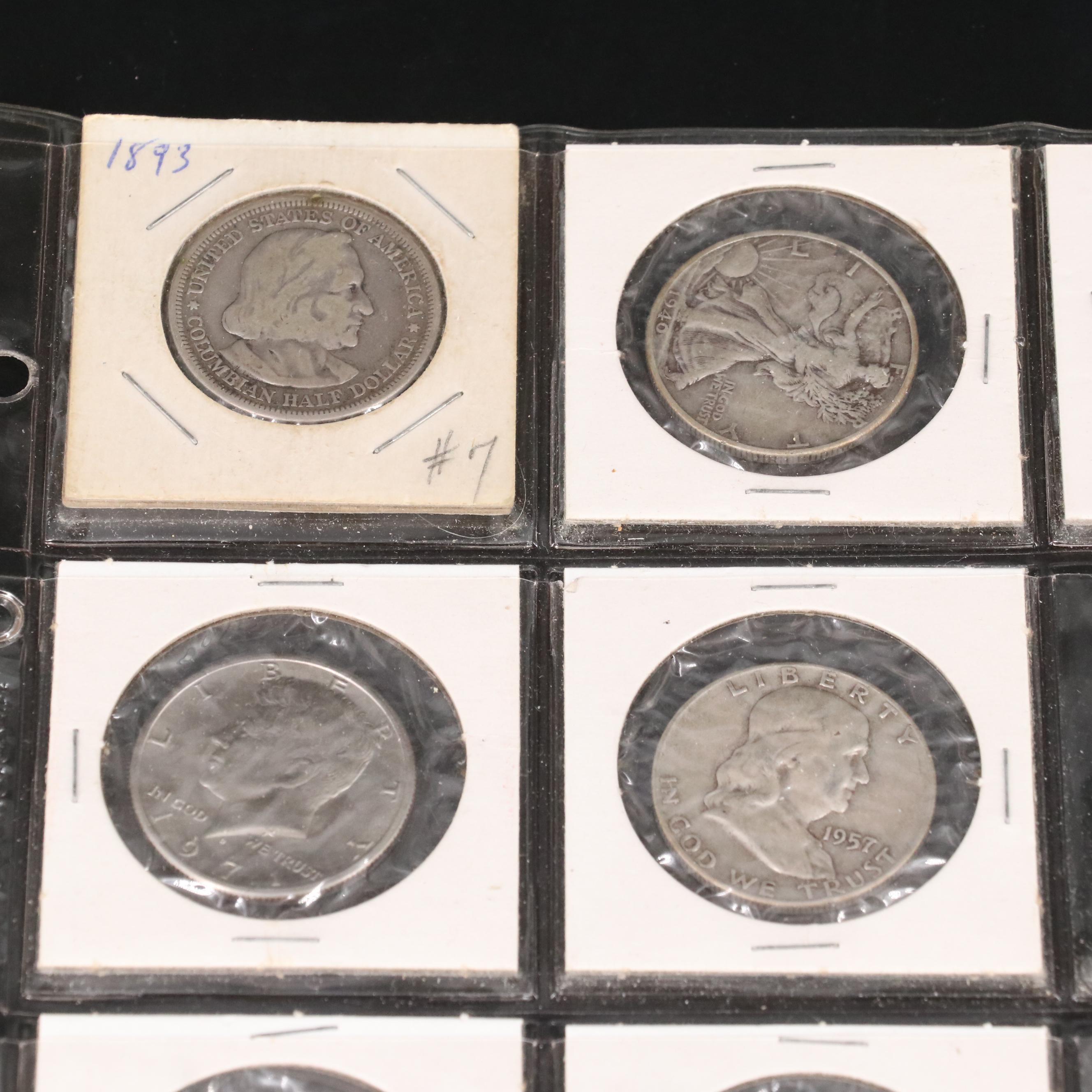Assortment of Silver Half Dollars, Silver Dollars and More