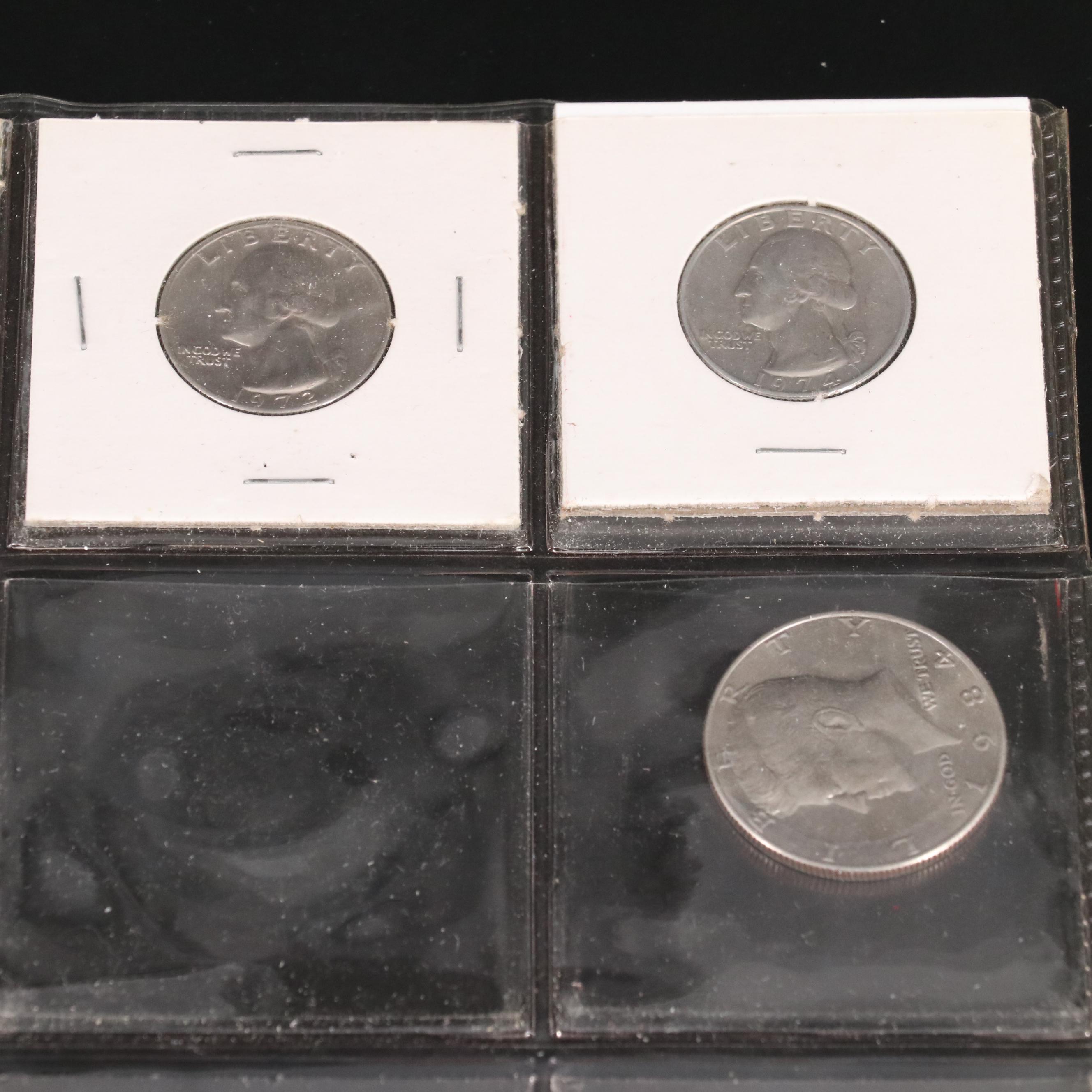 Assortment of Silver Half Dollars, Silver Dollars and More