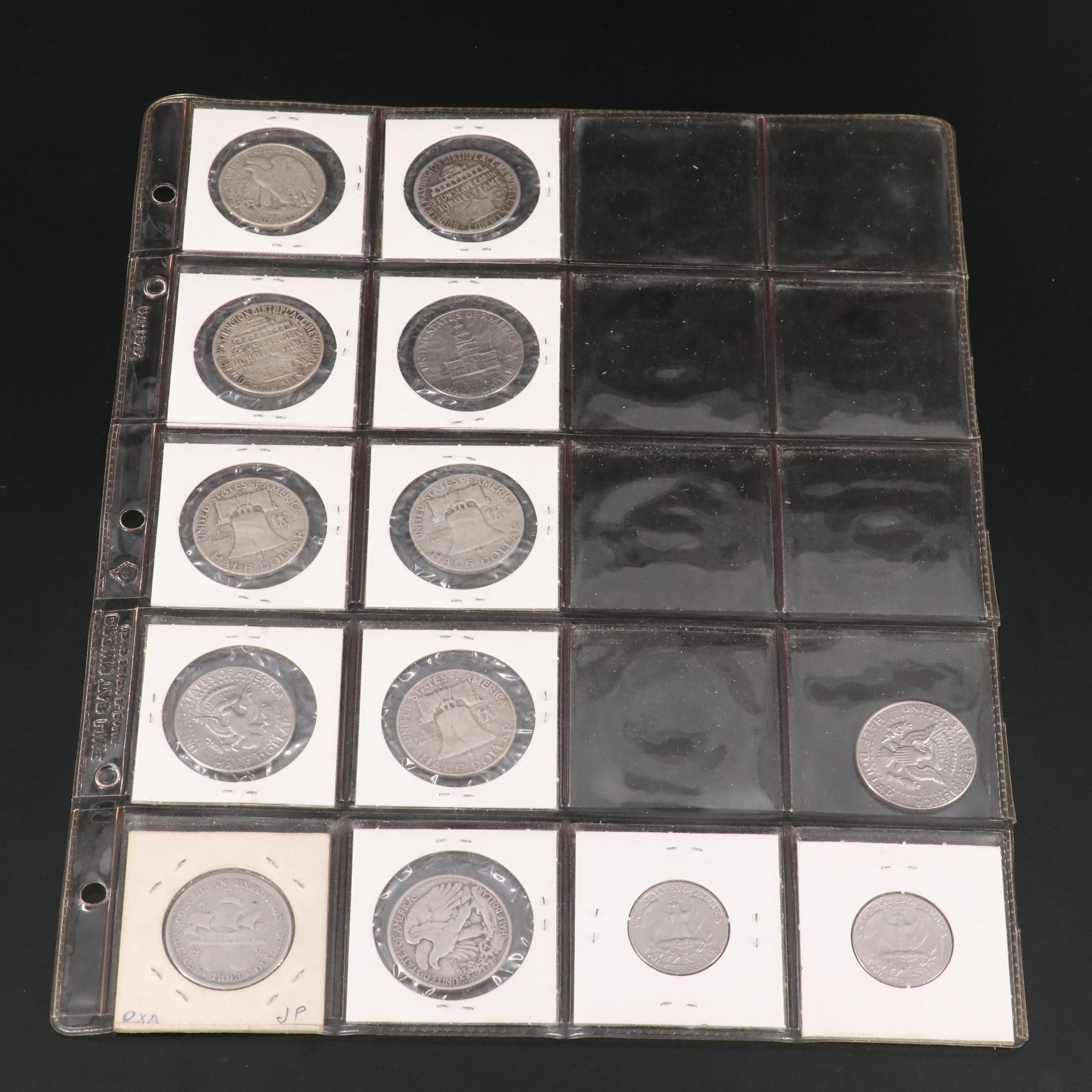 Assortment of Silver Half Dollars, Silver Dollars and More