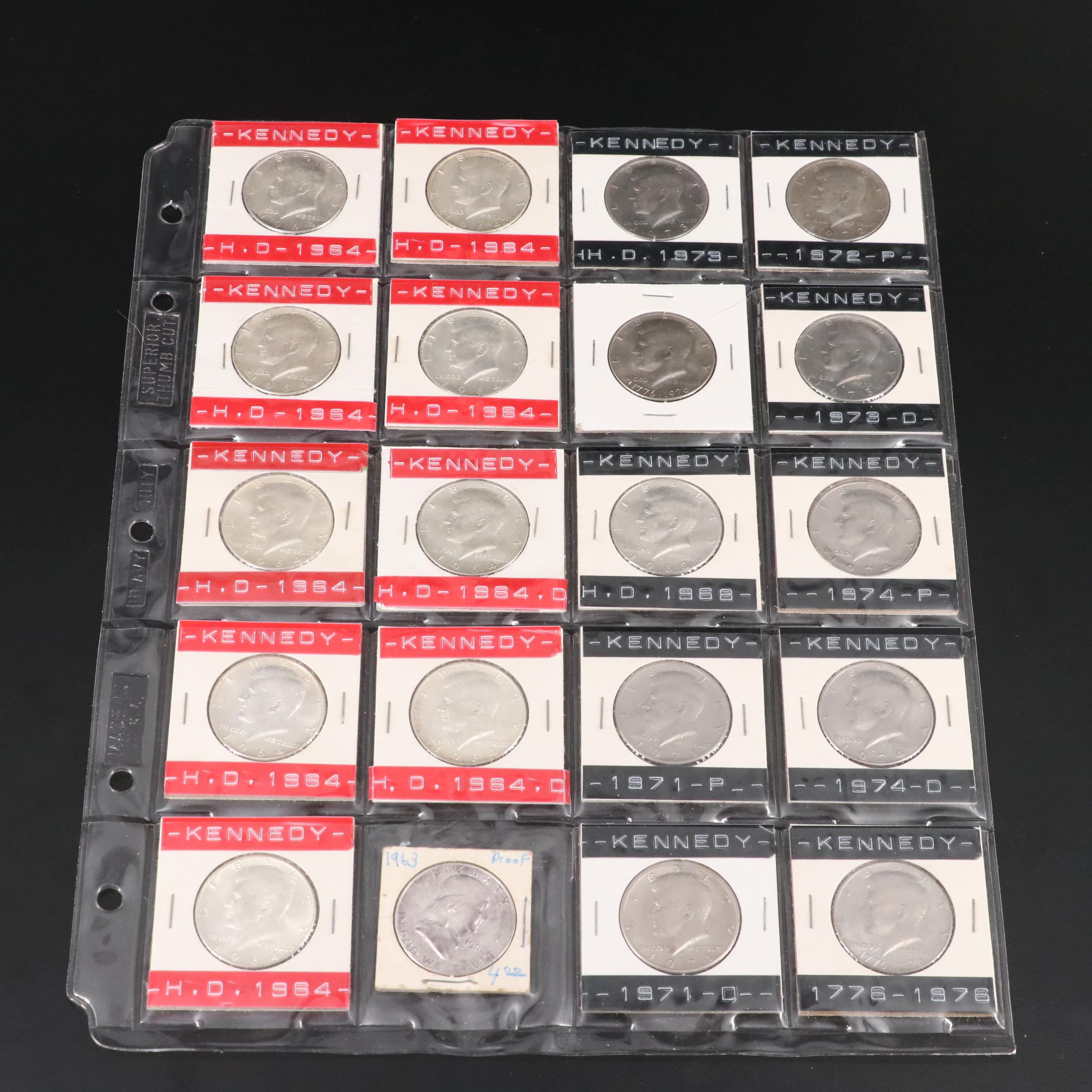 Assortment of Silver Half Dollars, Silver Dollars and More
