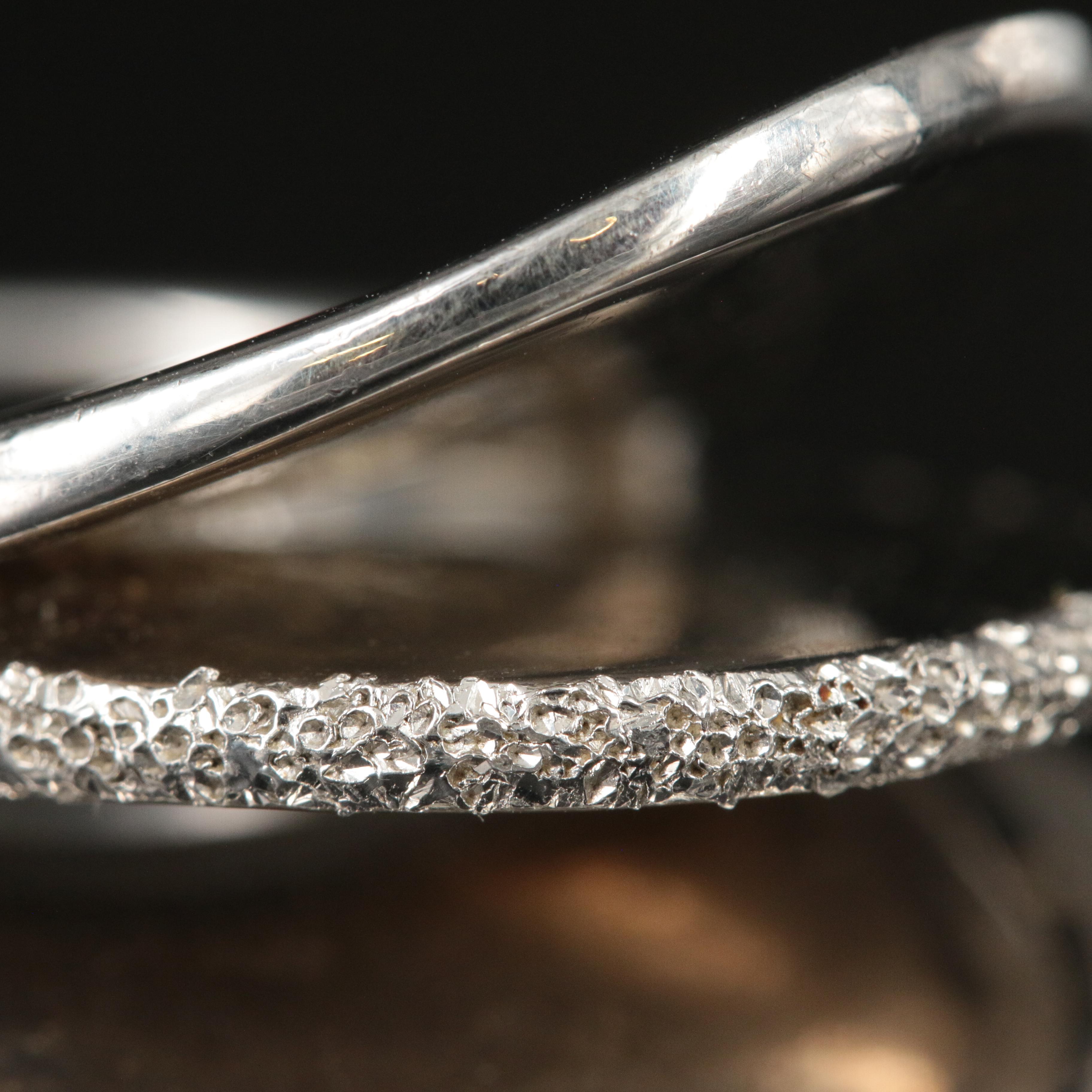 Pianegonda Sterling Triple Ridge Architectural Ring