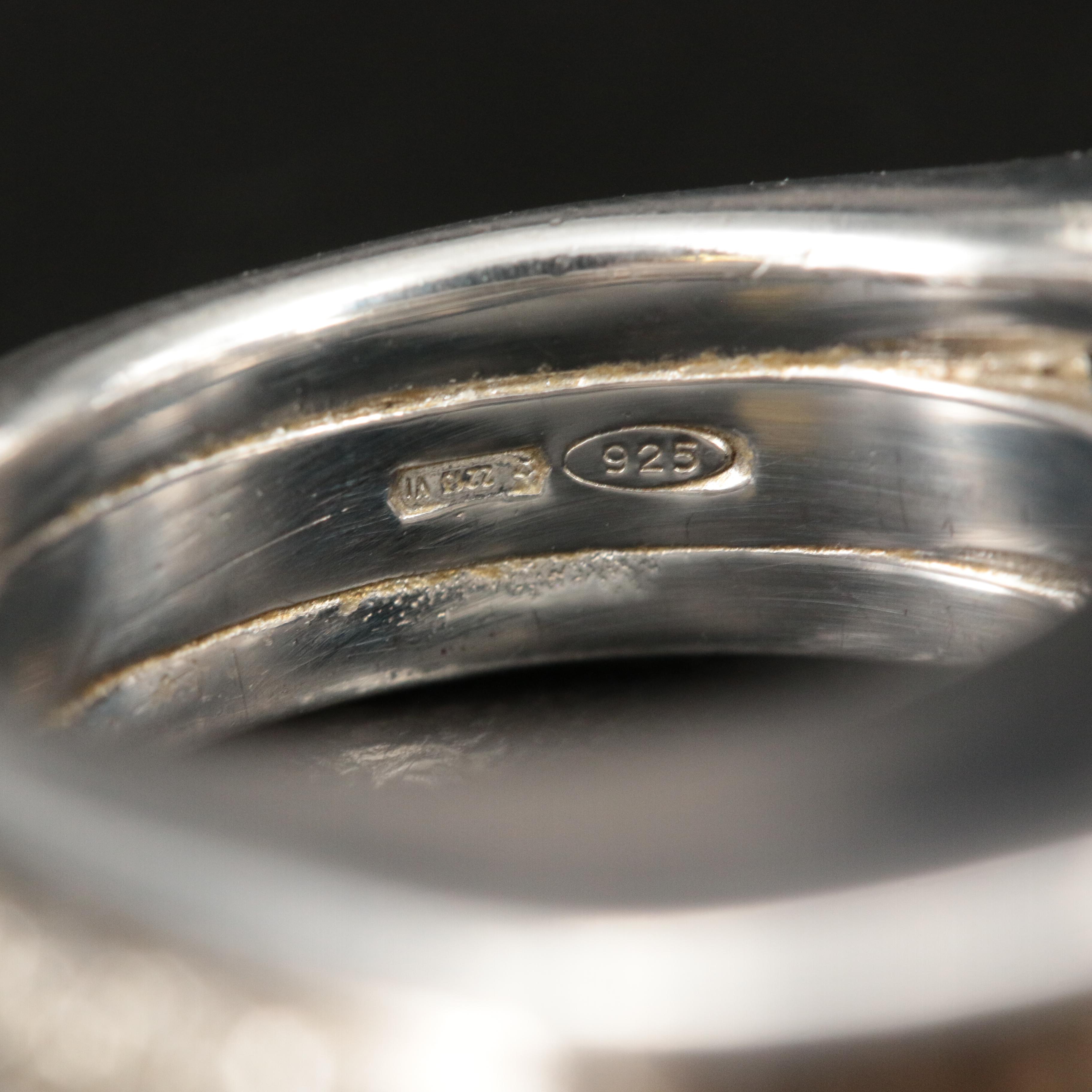 Pianegonda Sterling Triple Ridge Architectural Ring