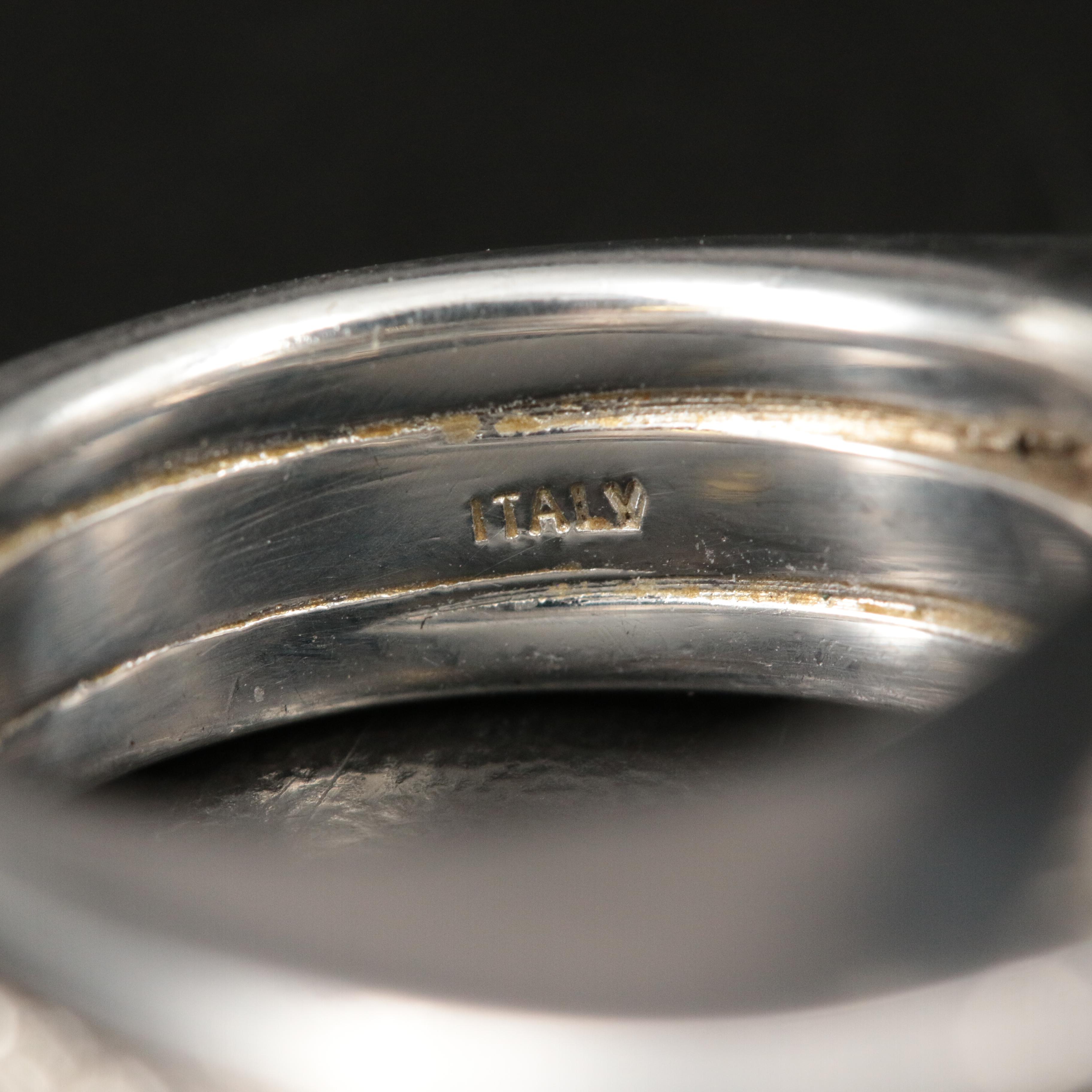 Pianegonda Sterling Triple Ridge Architectural Ring