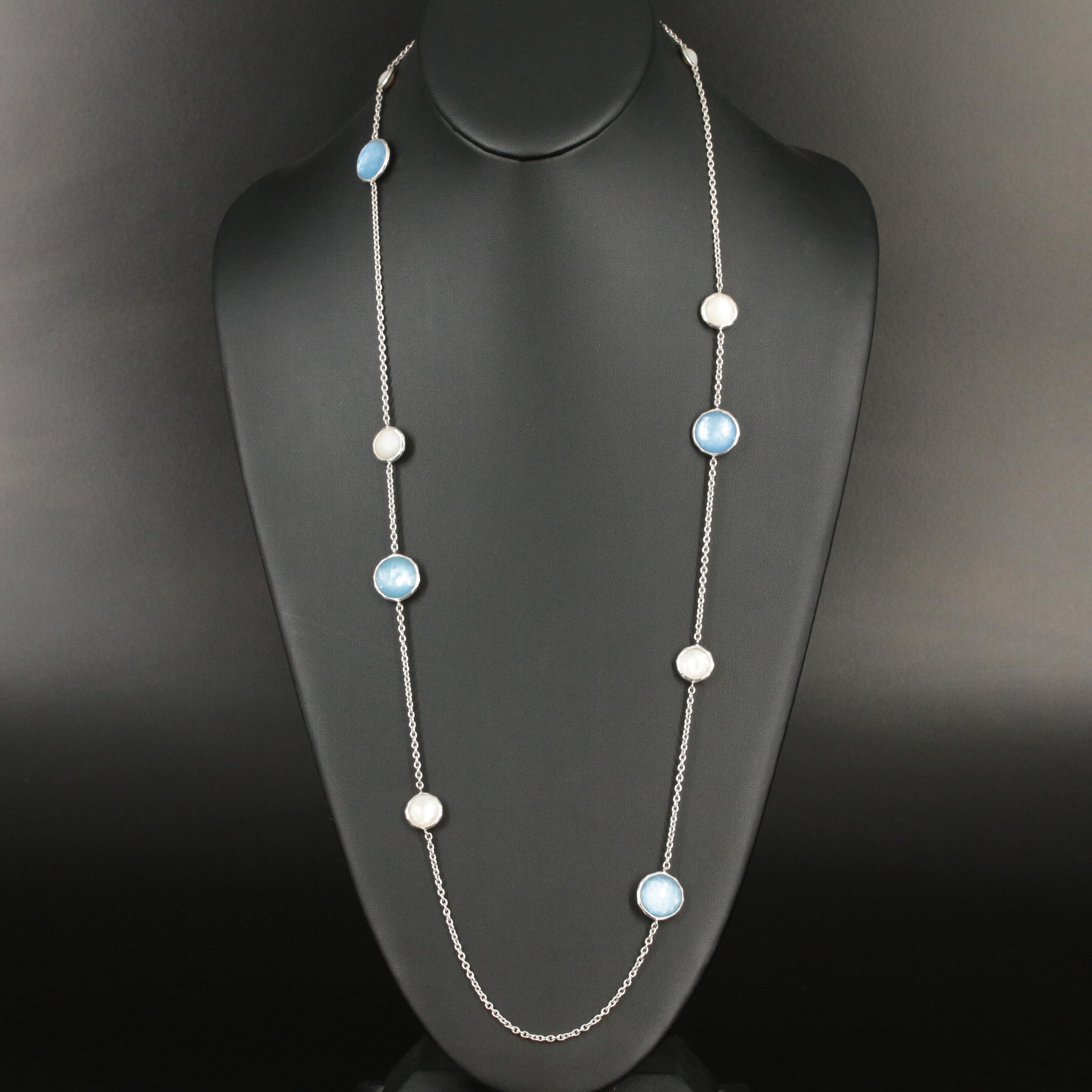 Ippolita "Lollipop" Sterling, Mother of Pearl and Quartz Necklace