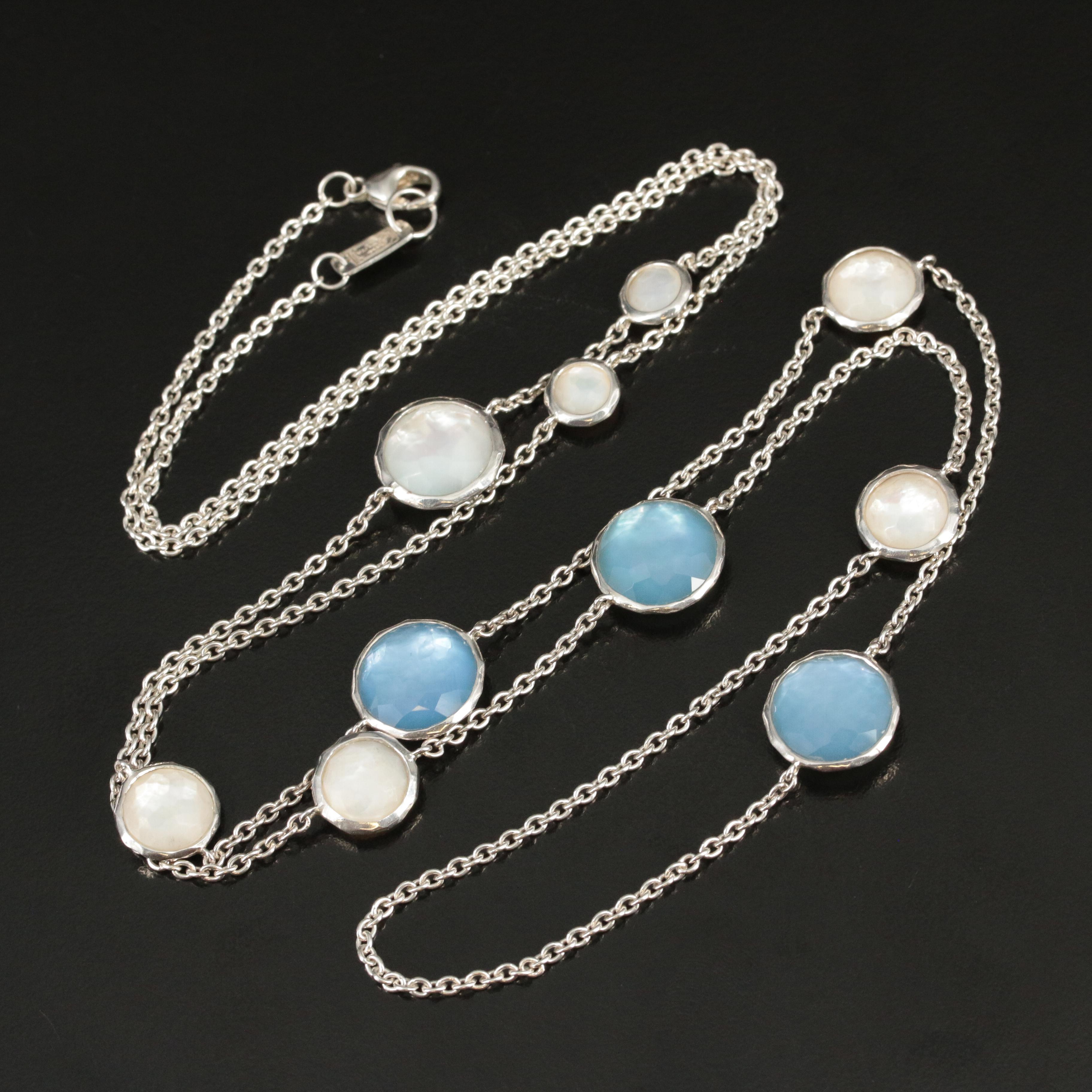 Ippolita "Lollipop" Sterling, Mother of Pearl and Quartz Necklace