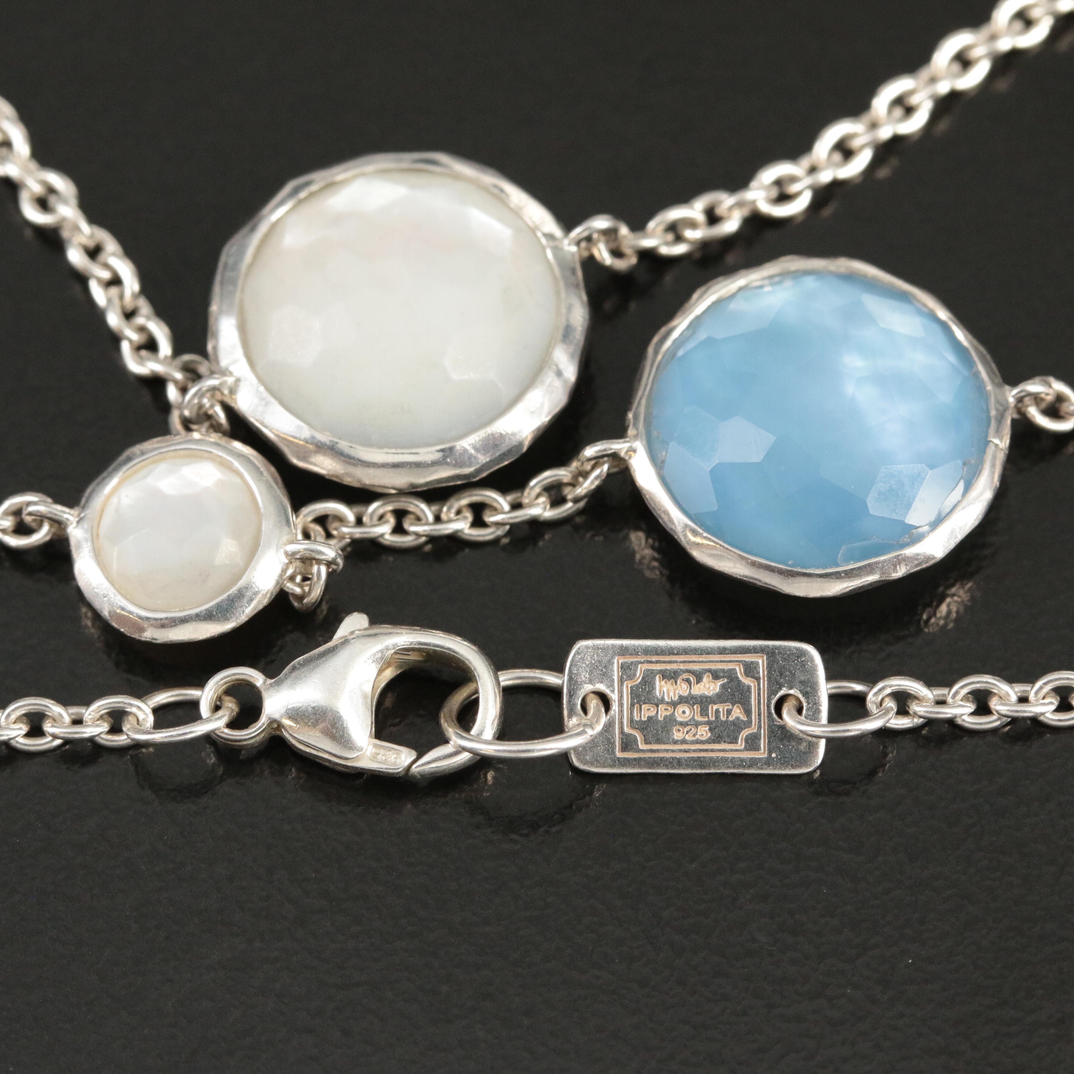 Ippolita "Lollipop" Sterling, Mother of Pearl and Quartz Necklace