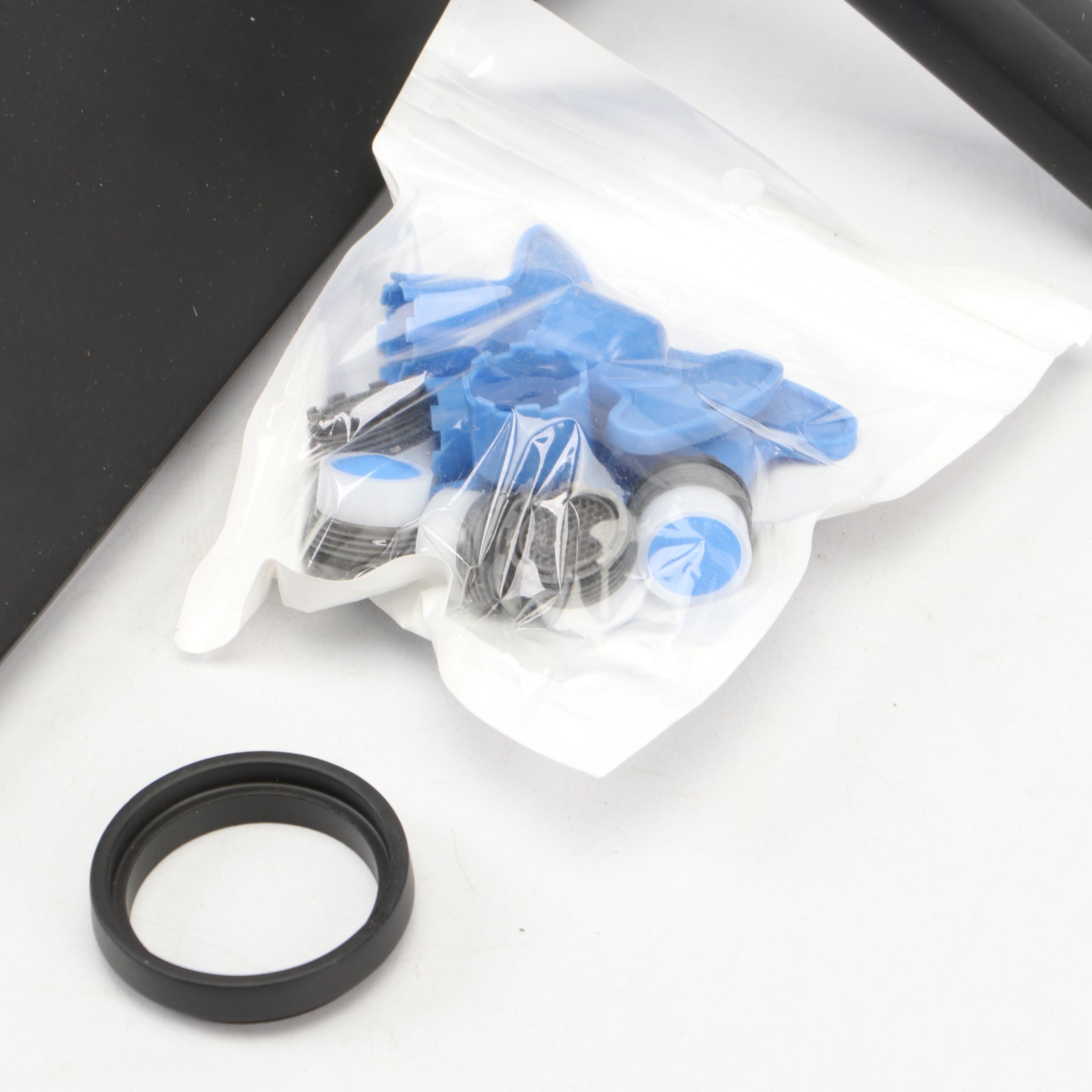 Signature Hardware Satin Black Geometric Solid Brass Entrance Door Set