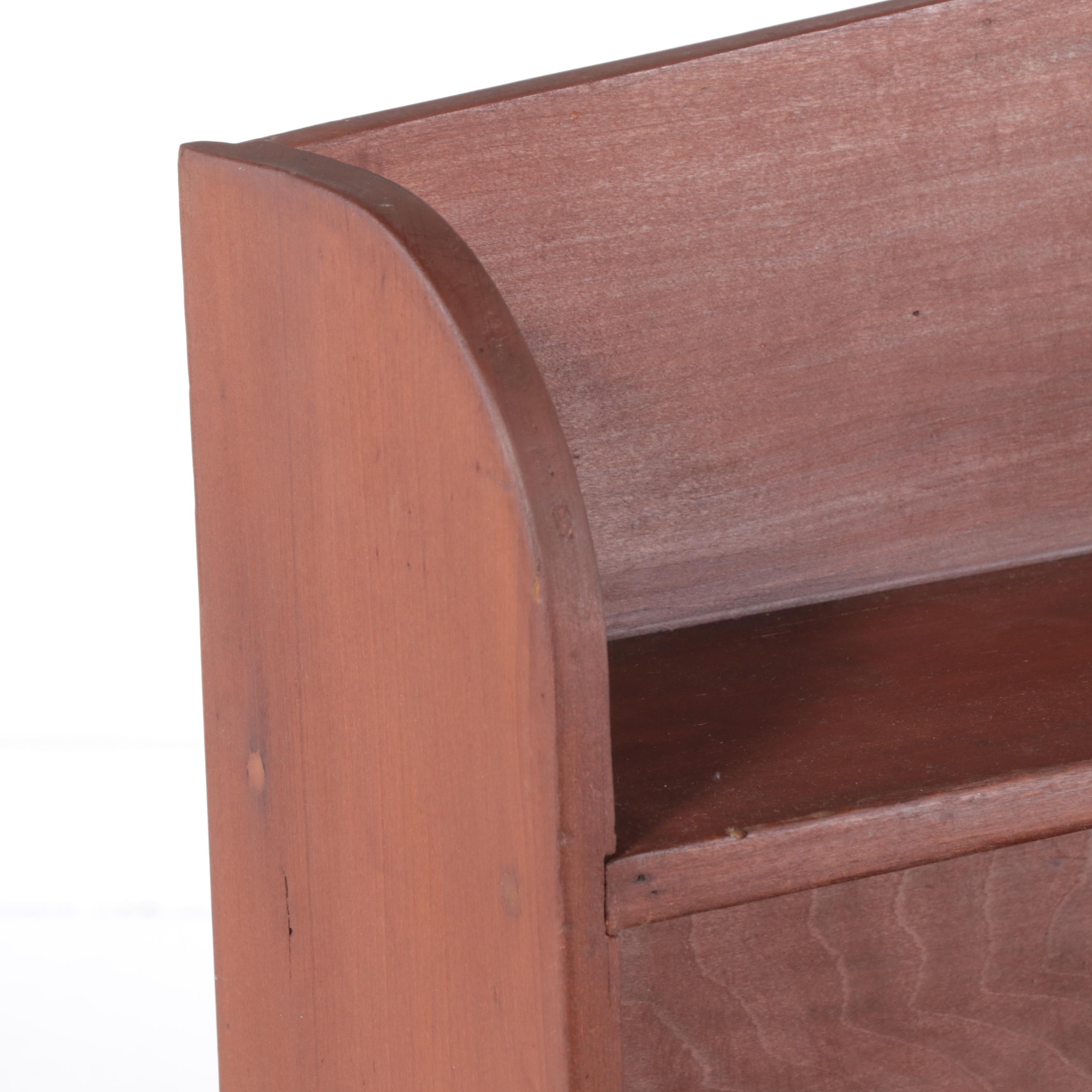 American Primitive Poplar Hutch-Back Dry Sink, 19th Century