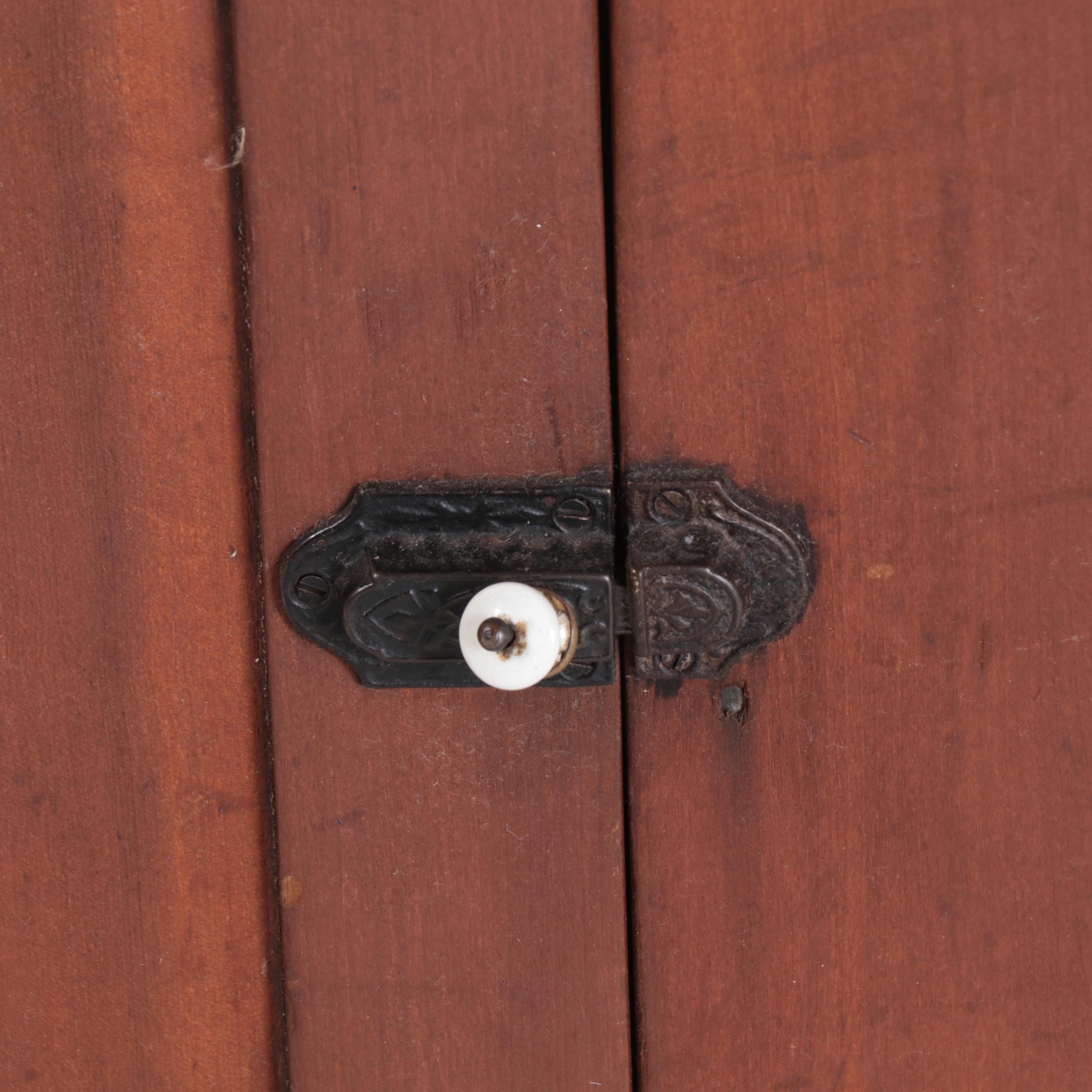 American Primitive Poplar Hutch-Back Dry Sink, 19th Century