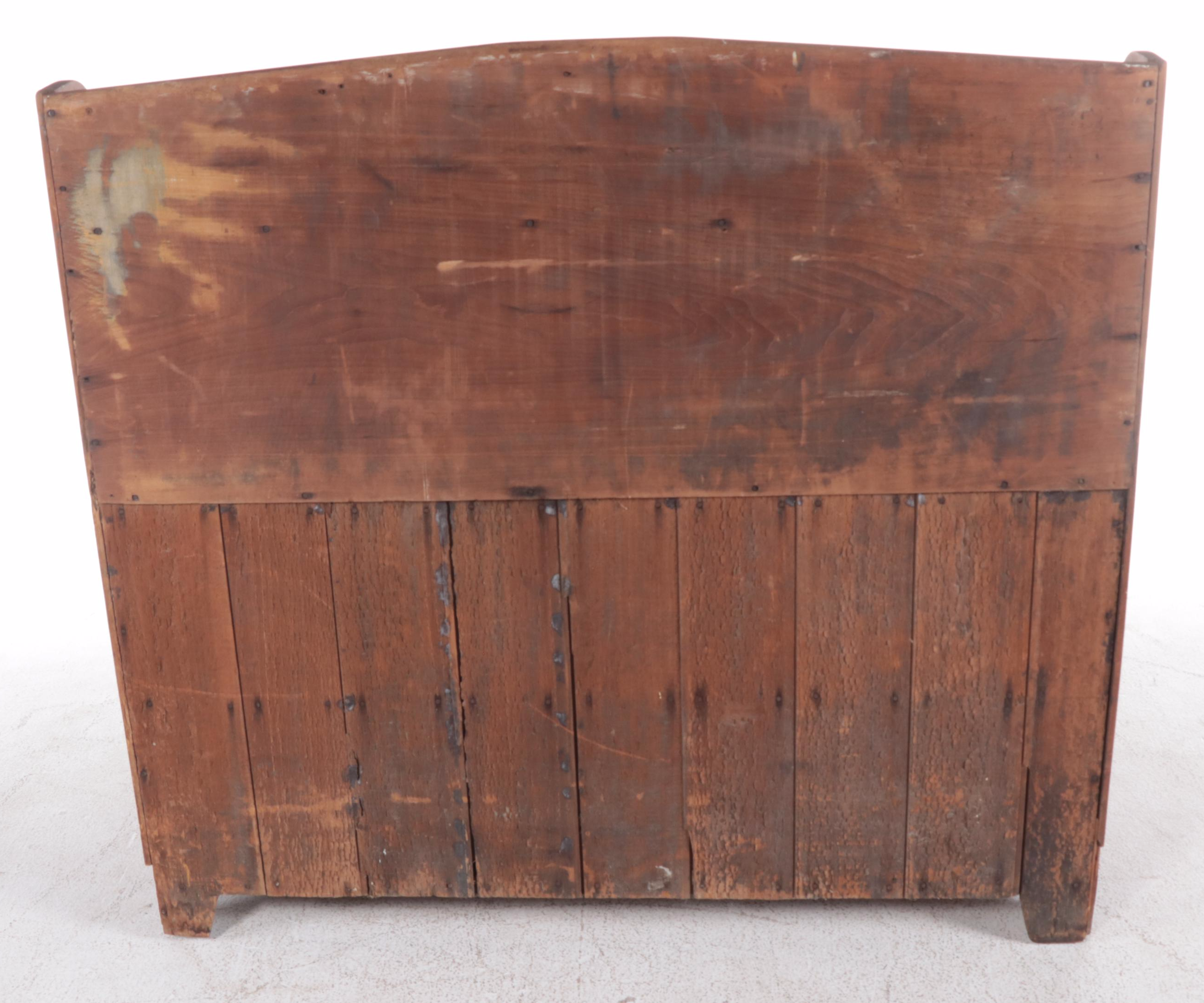 American Primitive Poplar Hutch-Back Dry Sink, 19th Century
