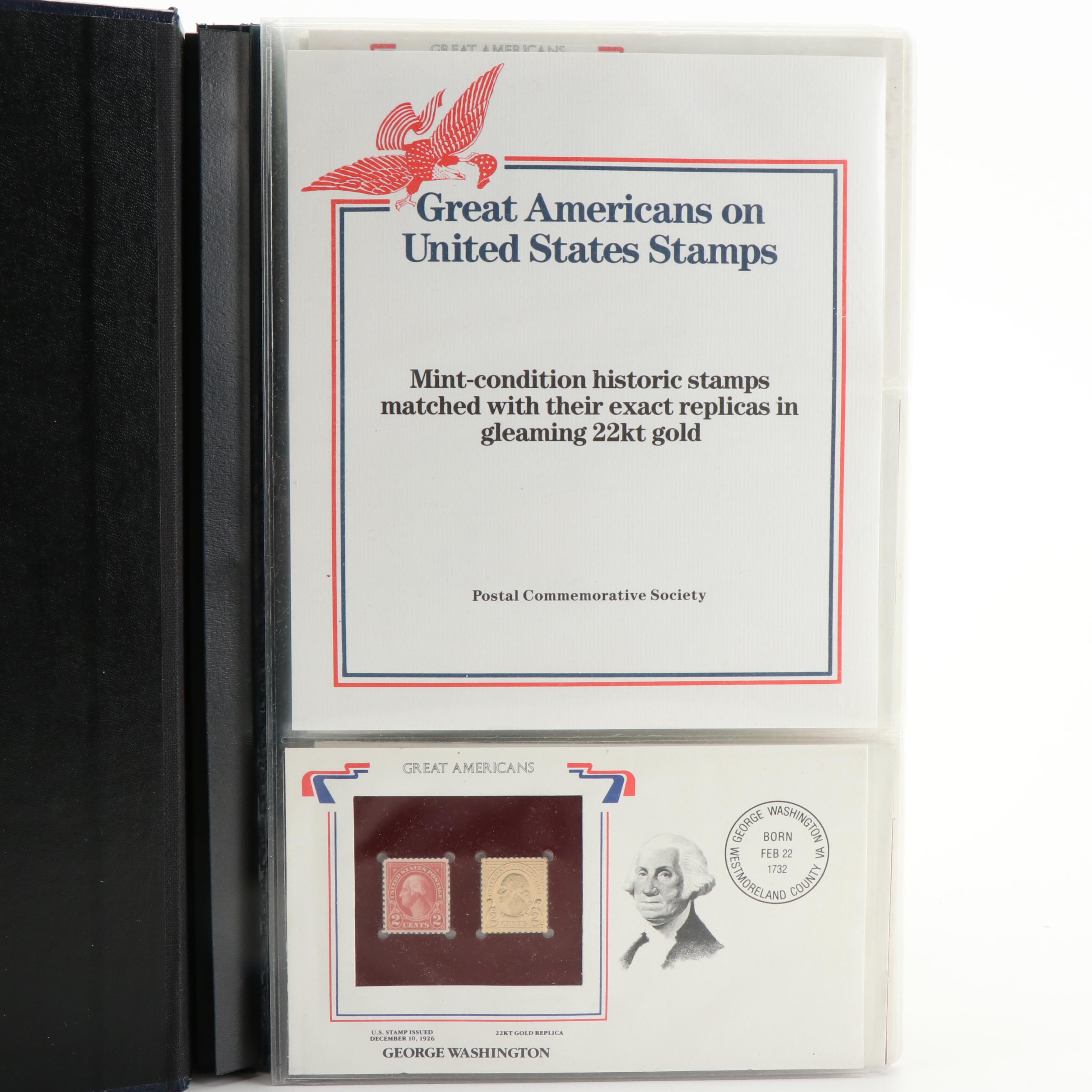 "Great Americans On United States Stamps"