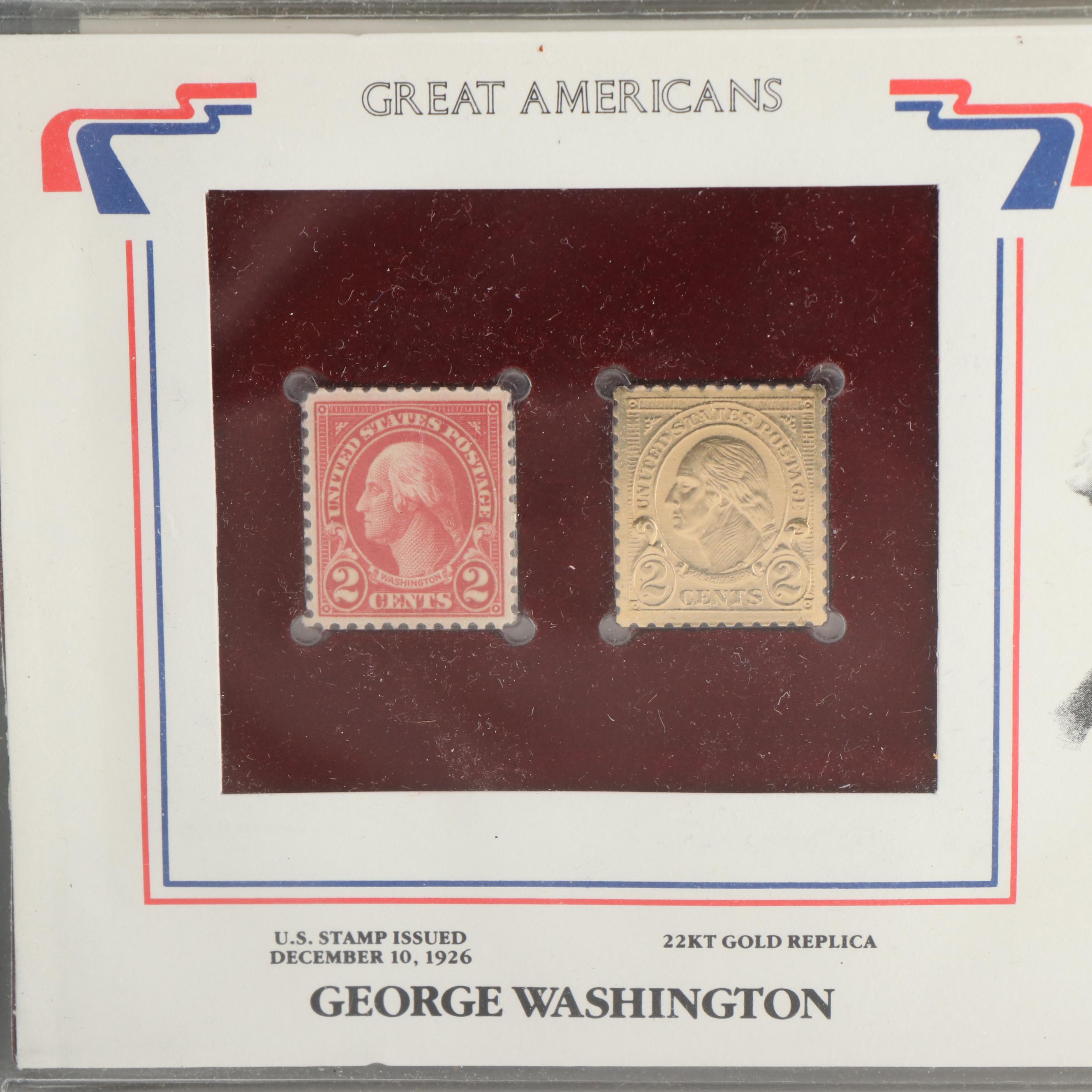 "Great Americans On United States Stamps"