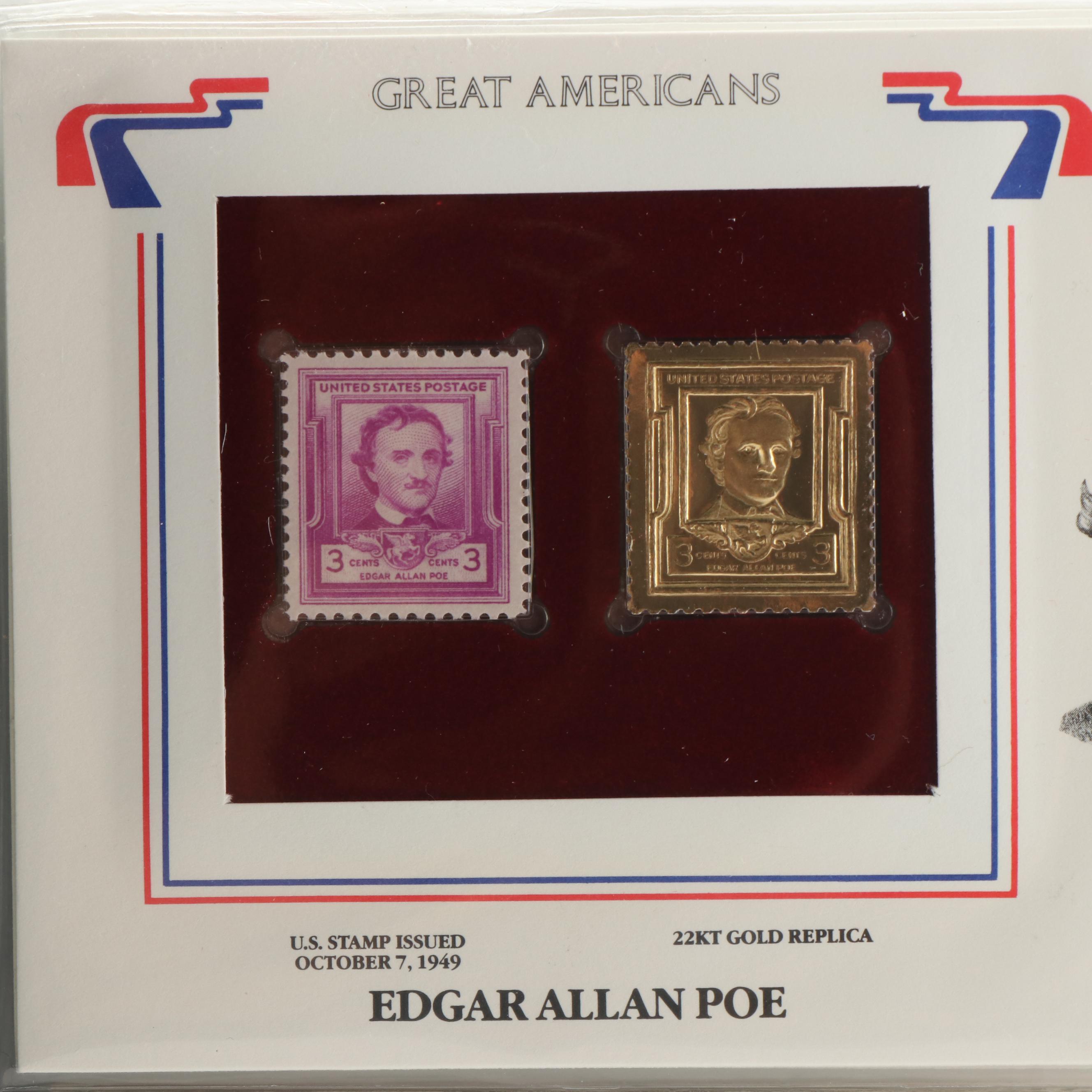 "Great Americans On United States Stamps"