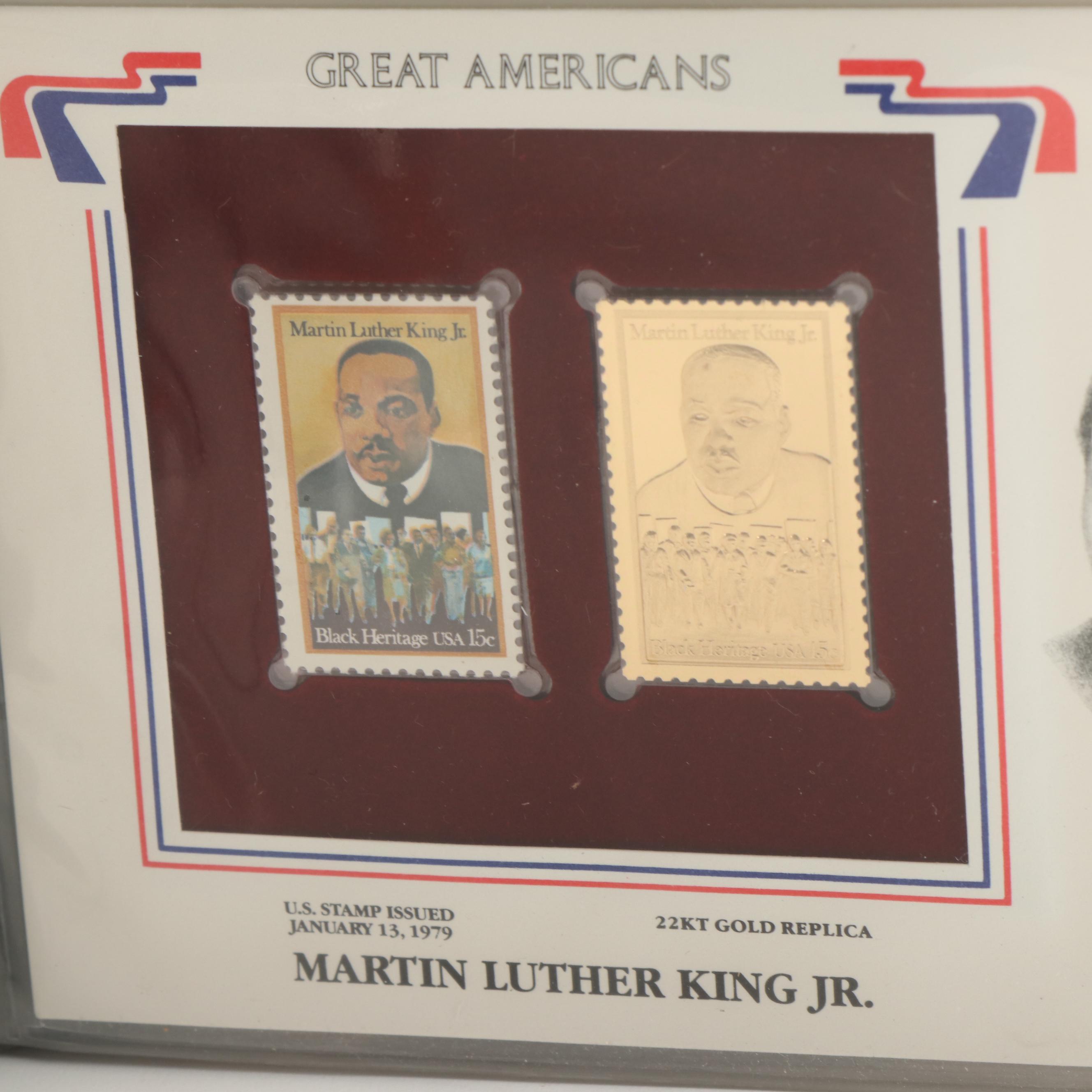 "Great Americans On United States Stamps"