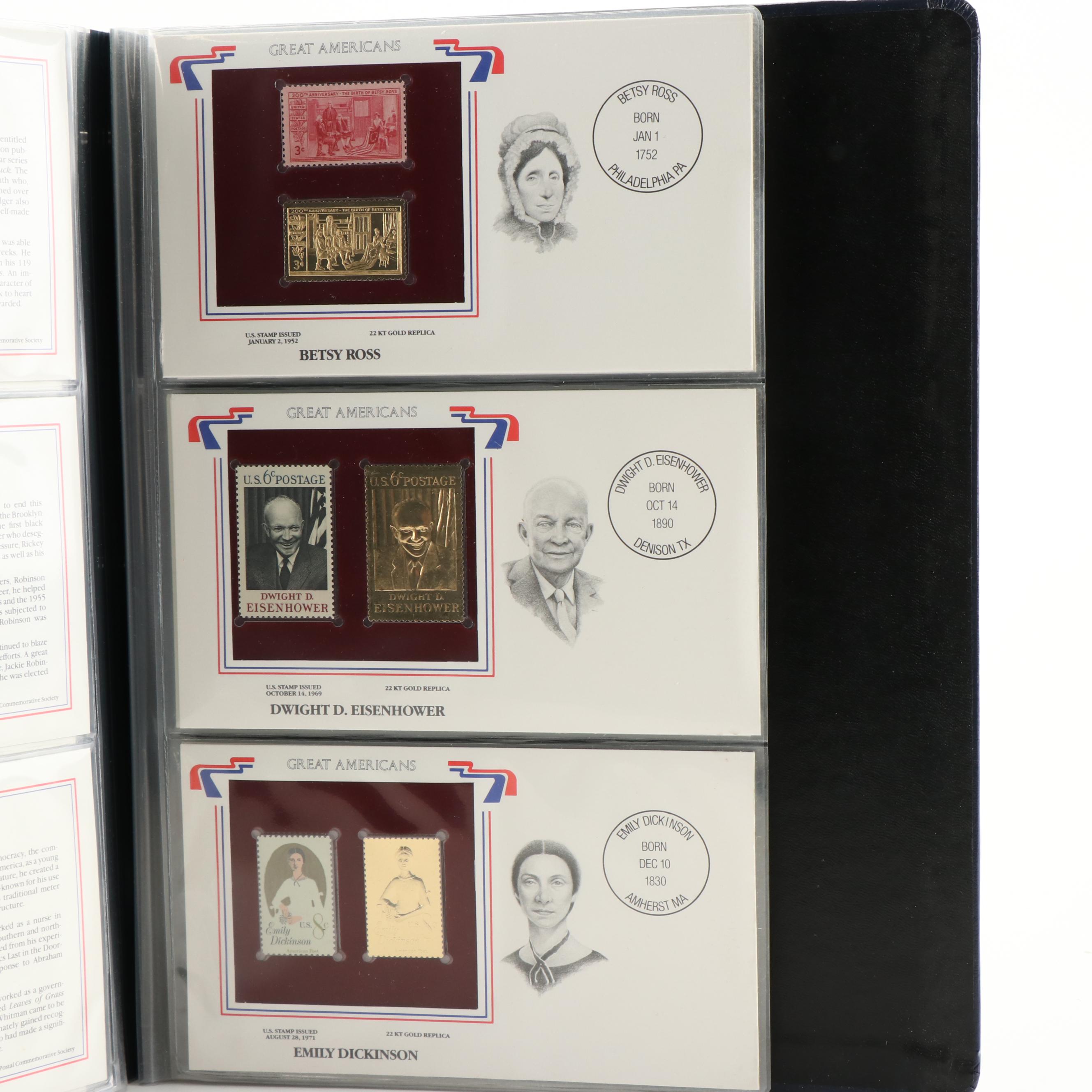 "Great Americans On United States Stamps"