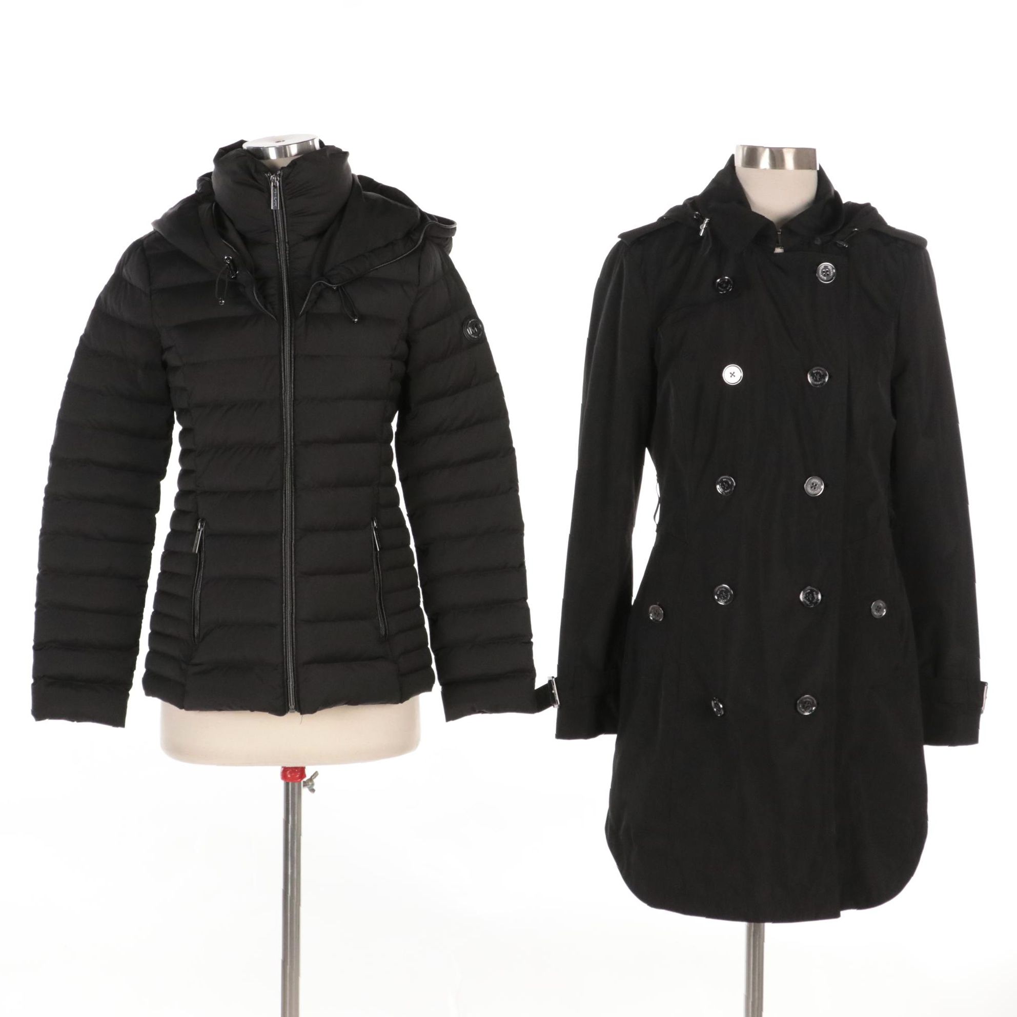 Michael Michael Kors Packable Down Blend Jacket and Insulated Trench Coat