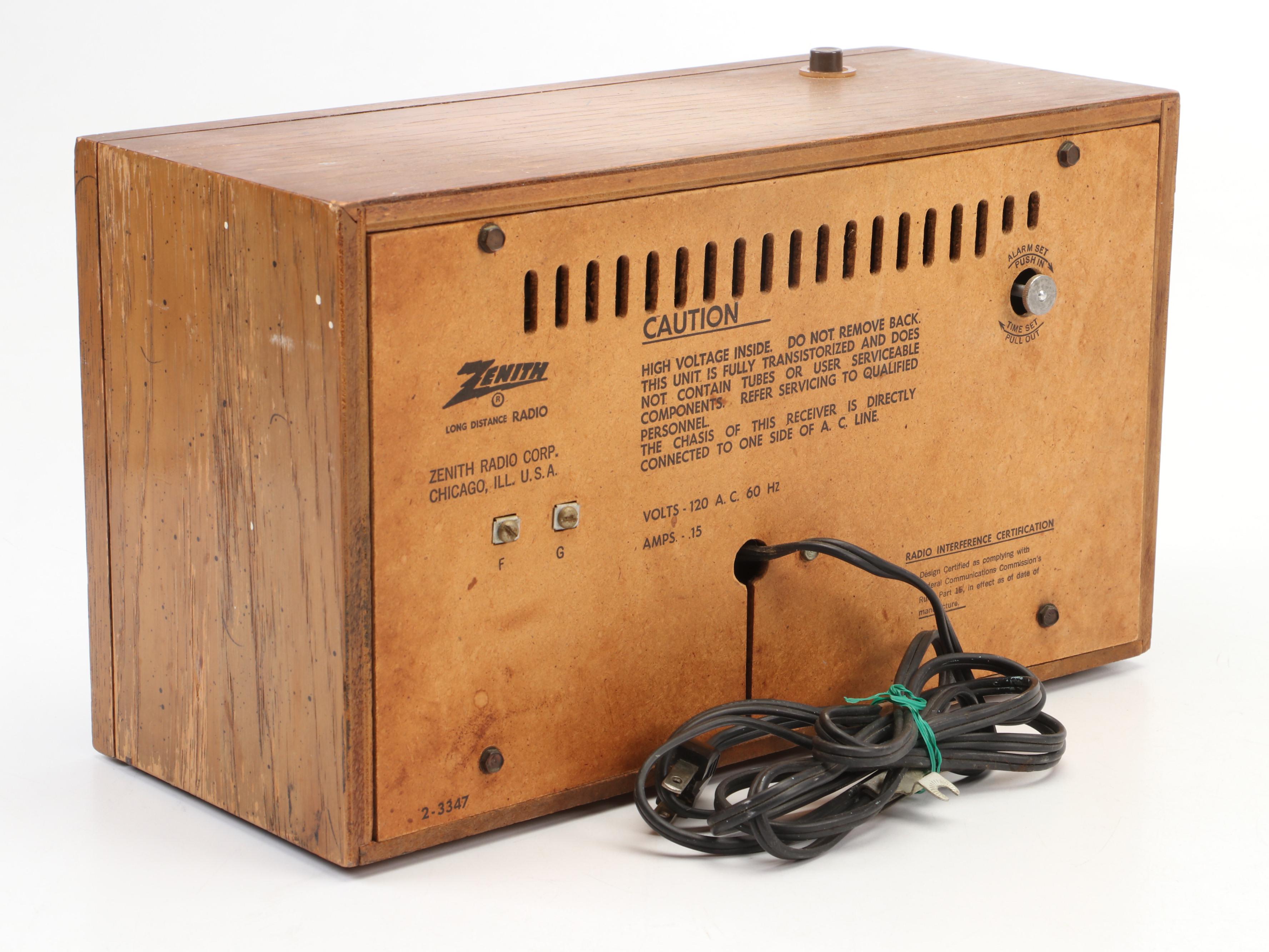 Zenith Chassis 8 Long Distance Radio and EMUD Rekord Junior 196 Tube Radio