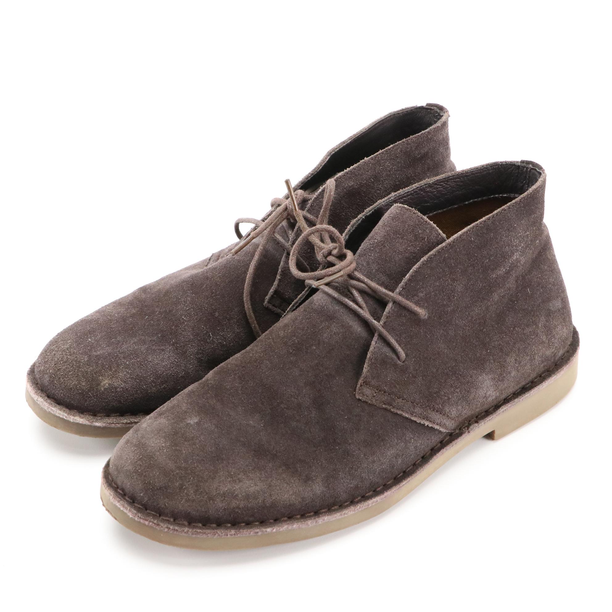 Men's J. Crew Chukka Boots in Dark Brown Suede with Boxes EBTH