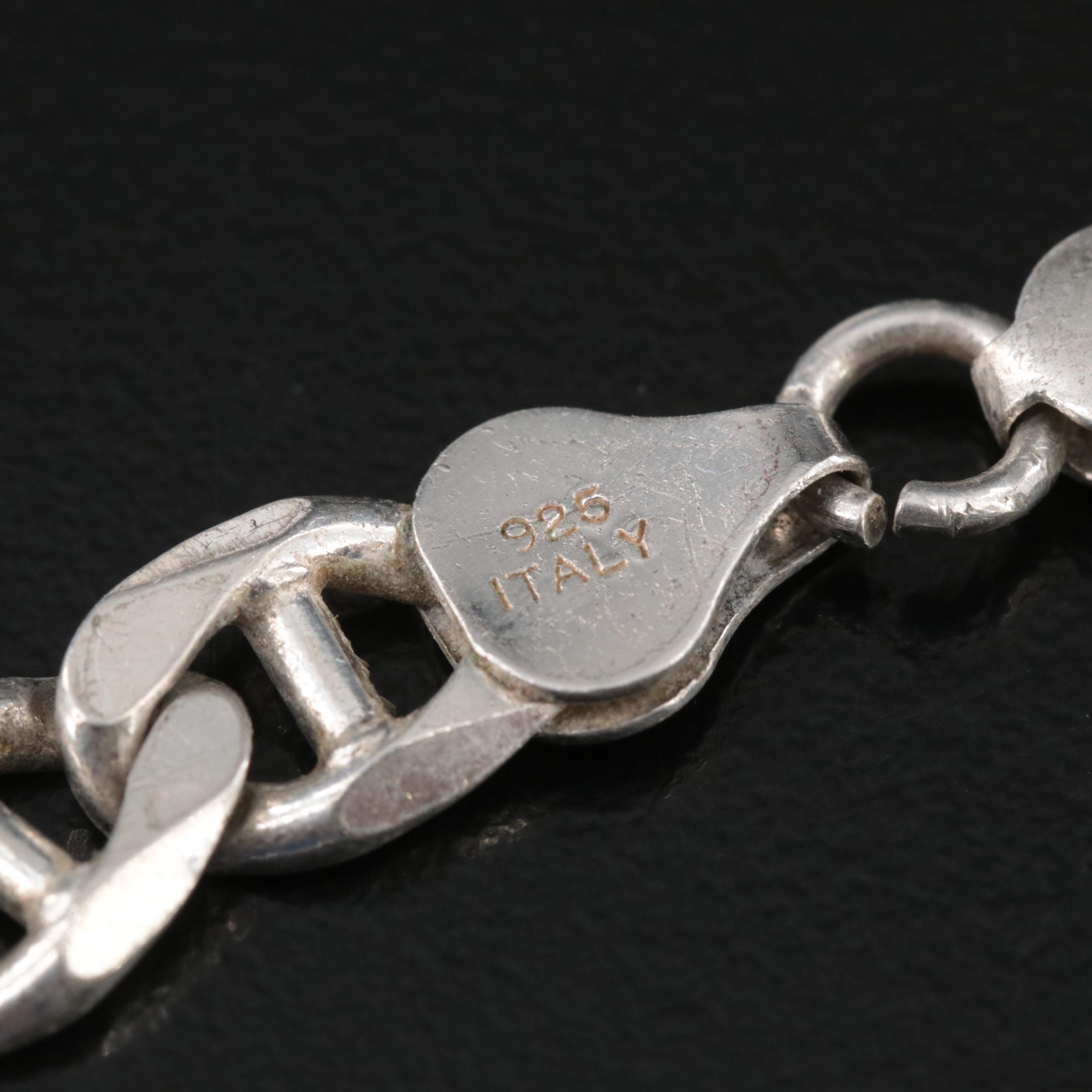 Italian Sterling Figaro Bracelet
