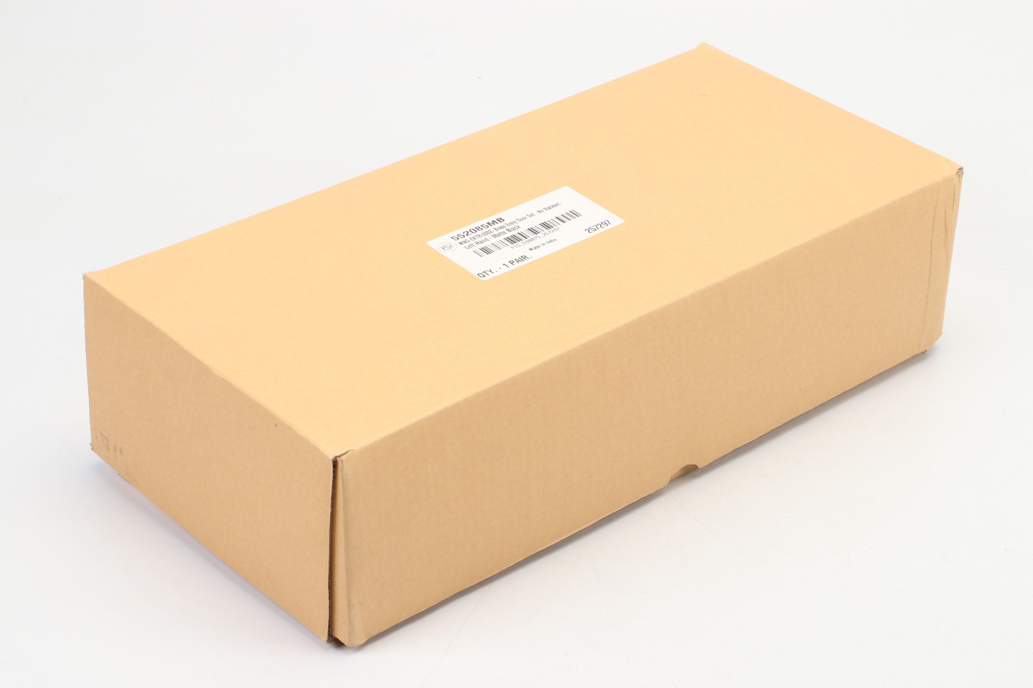 Signature Hardware Matte Black Brass Entry Door Set