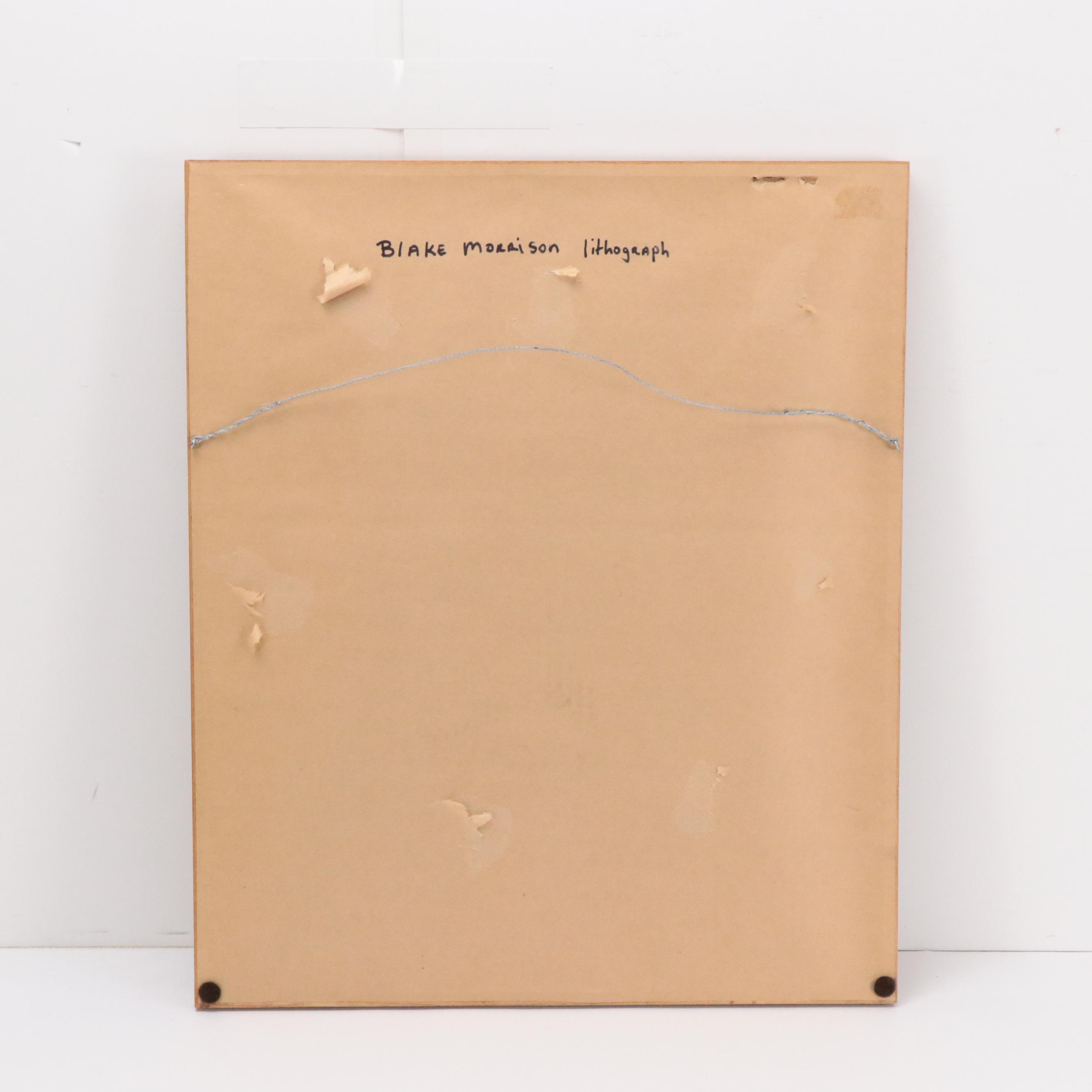 Reproduction Print After Blake Morrison of WWII Era Plane, 1988