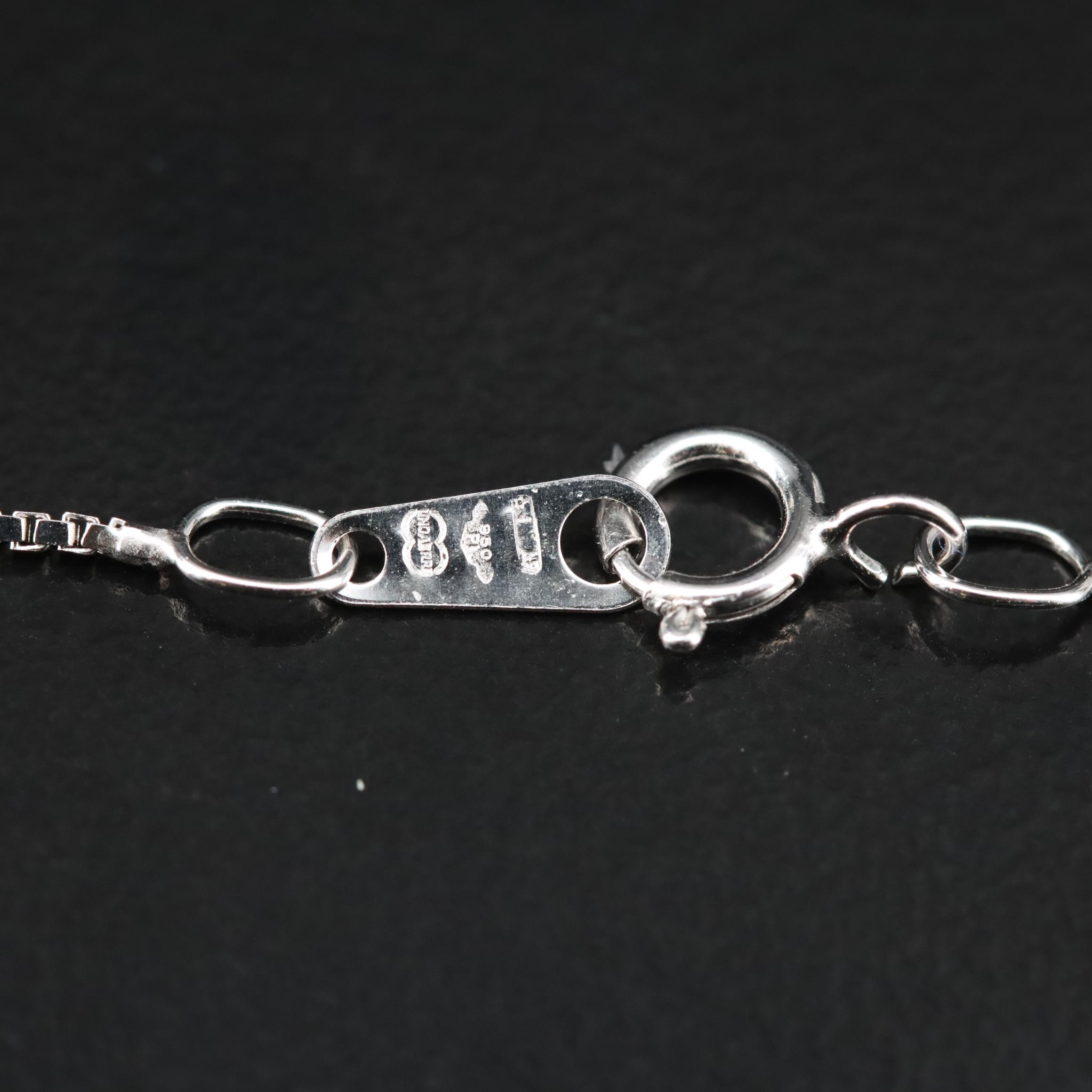 Platinum Box Chain Necklace