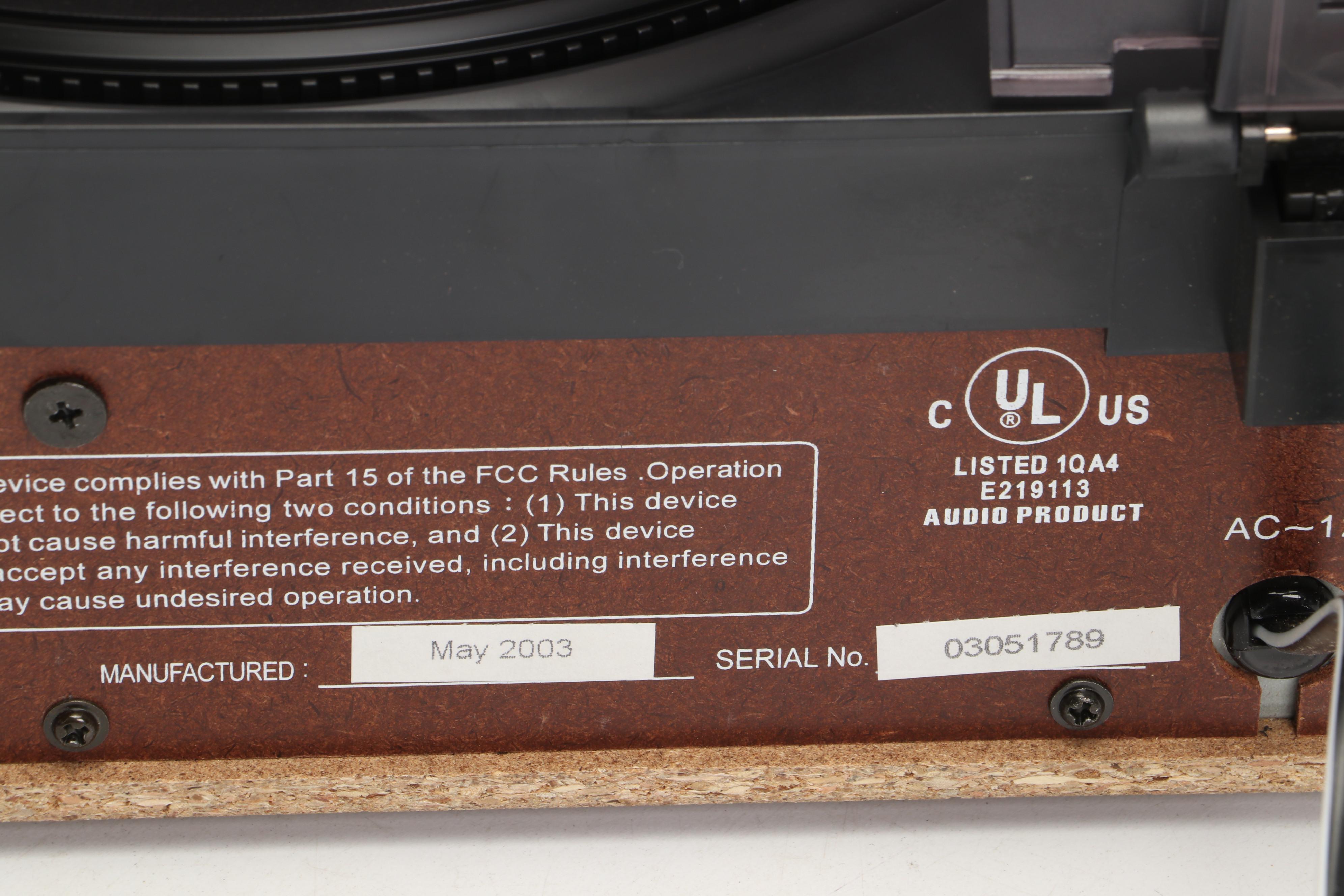 KLM RC1970A AM/FM Stereo Record Player, 2003