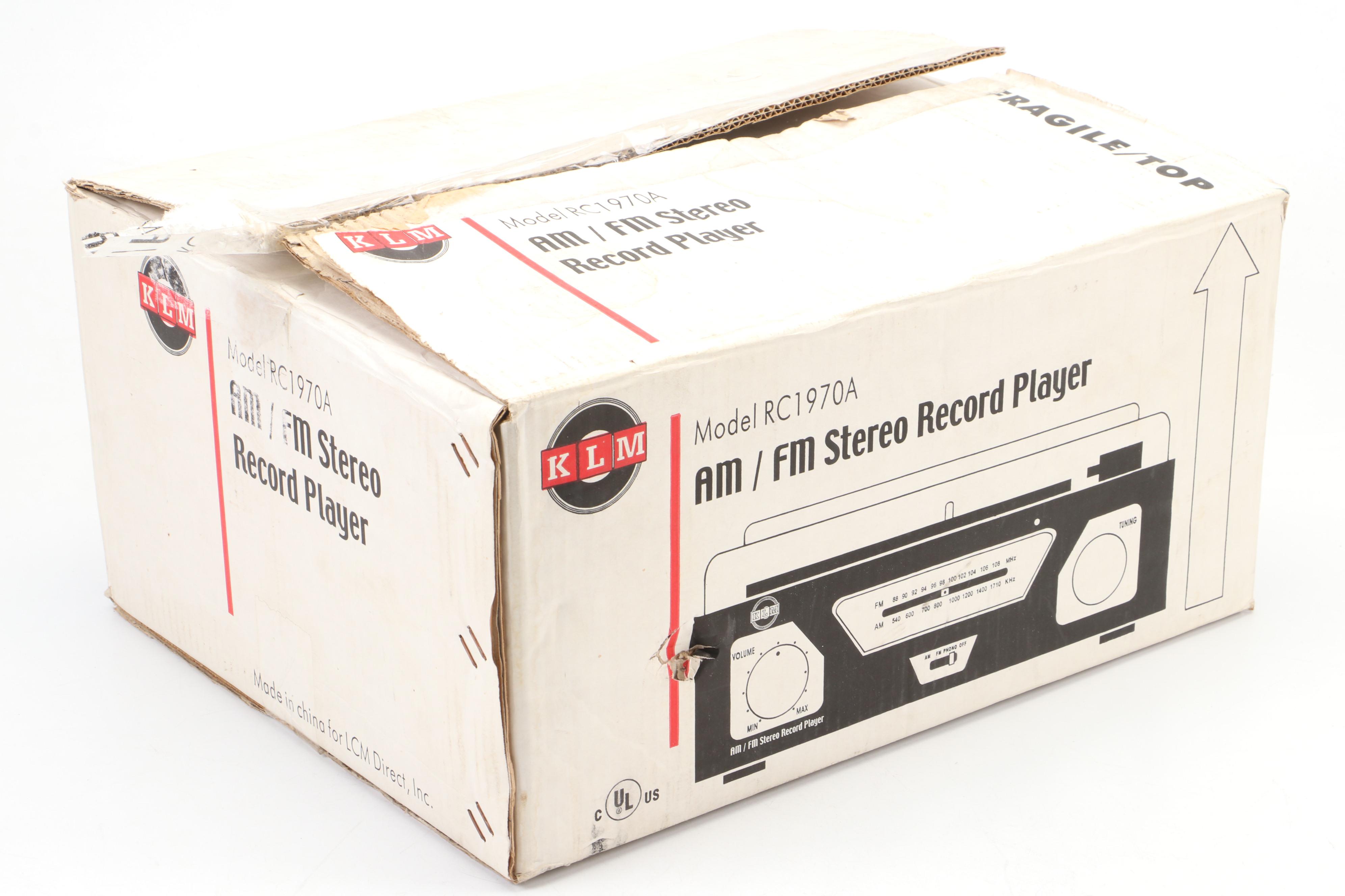 KLM RC1970A AM/FM Stereo Record Player, 2003