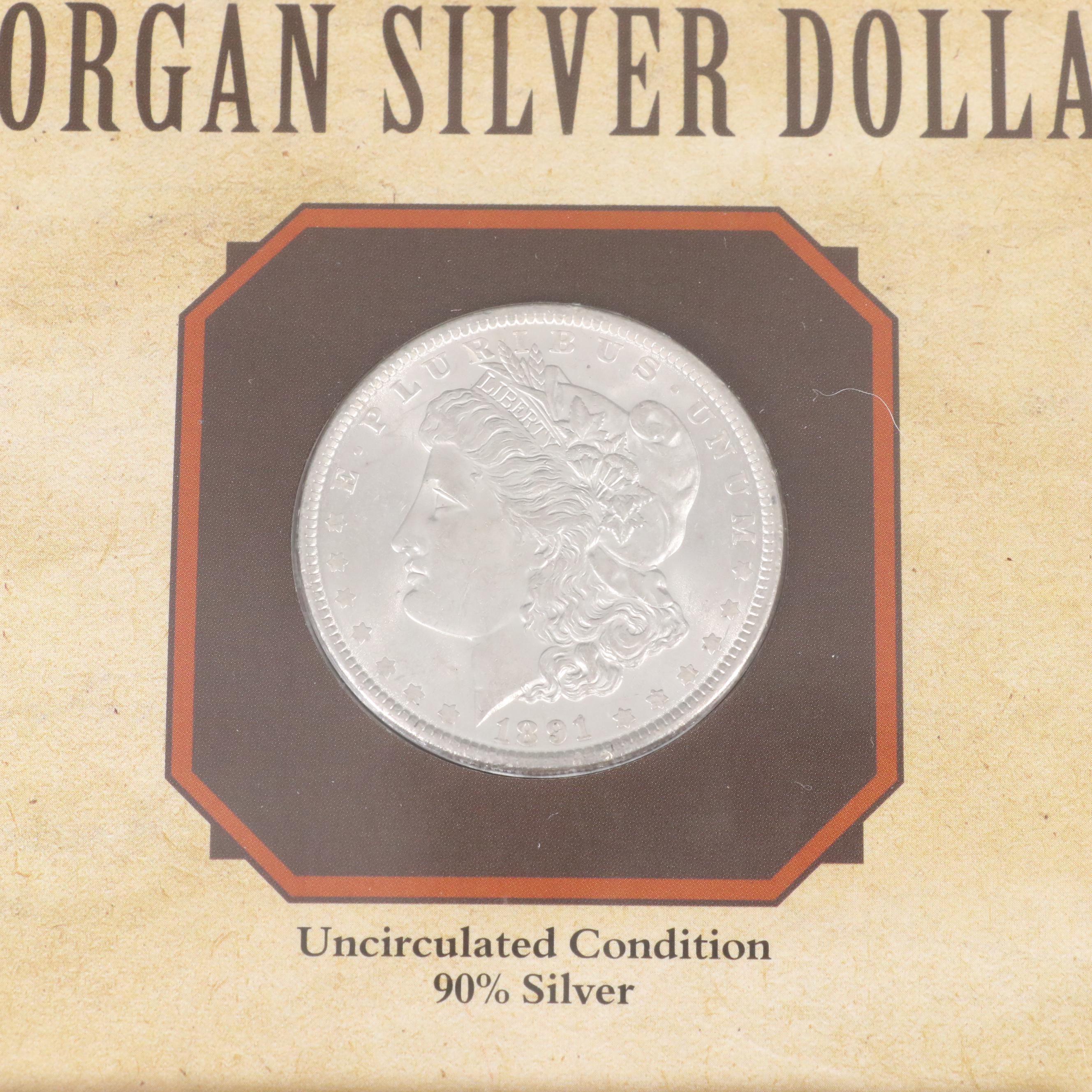 "Uncirculated Morgan Silver Dollars of the 19th Century" Coin Set