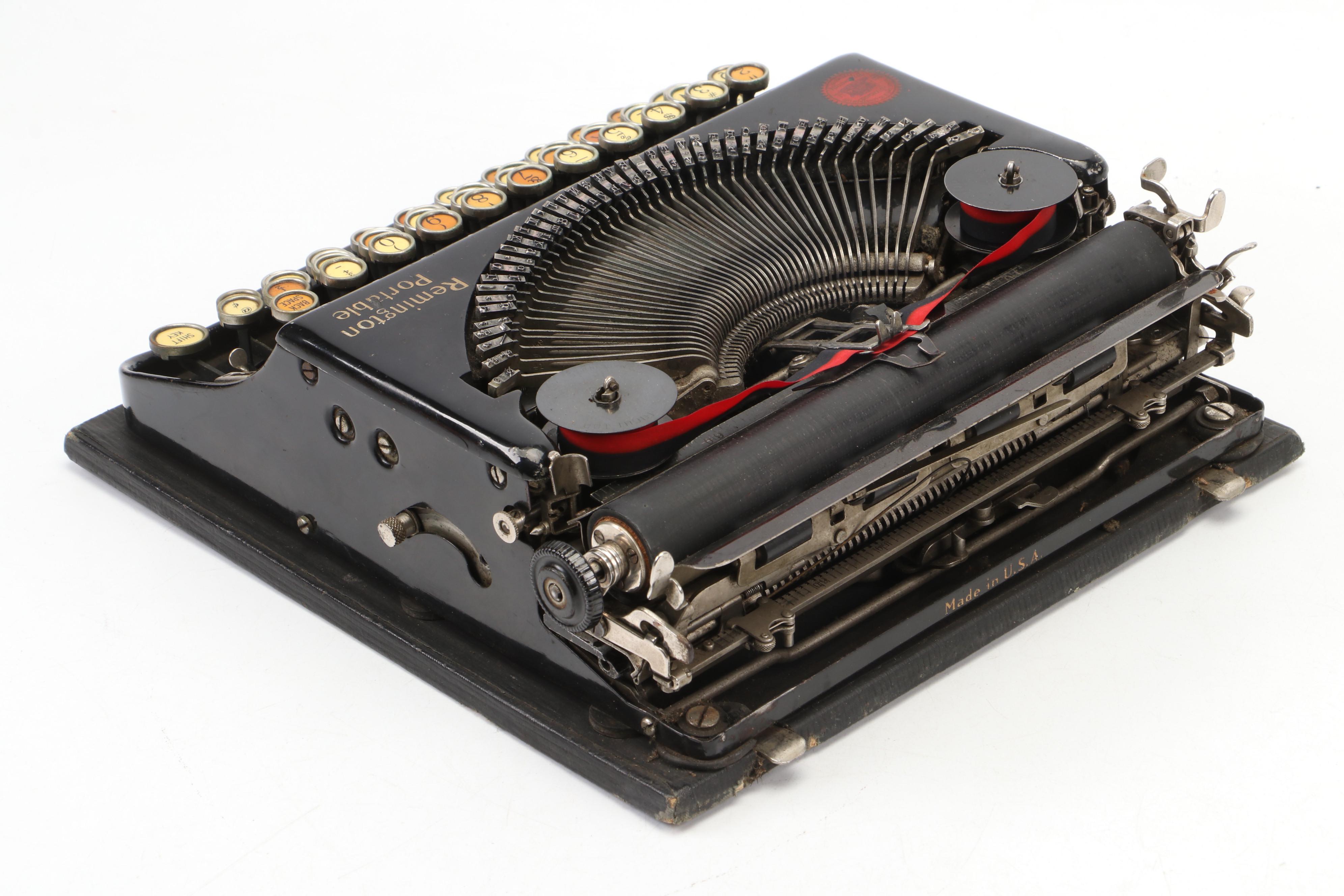 Remington Model 1 Portable Typewriter with Case, Early to Mid-20th Century