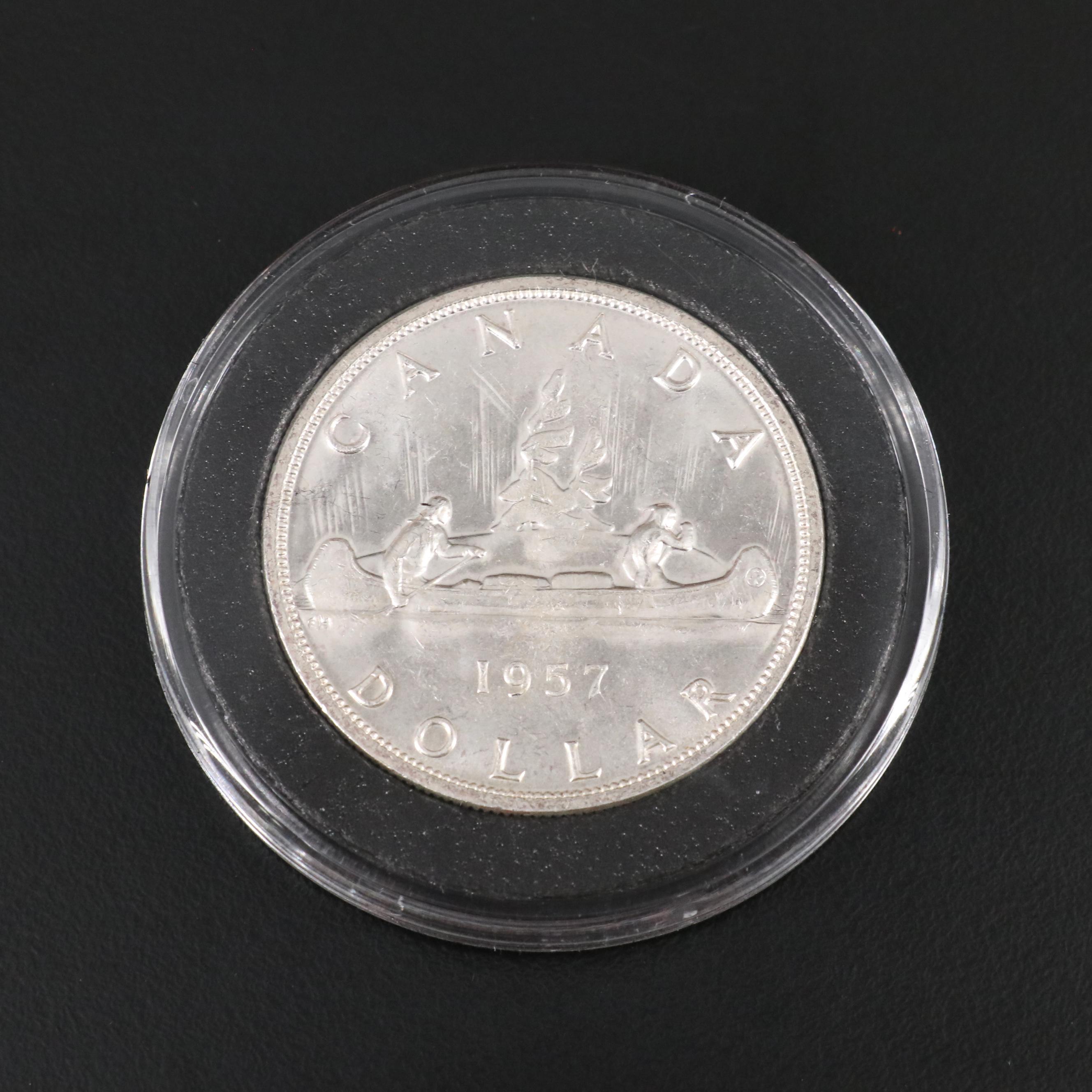 Set of Fifteen Uncirculated Canadian Silver Dollars