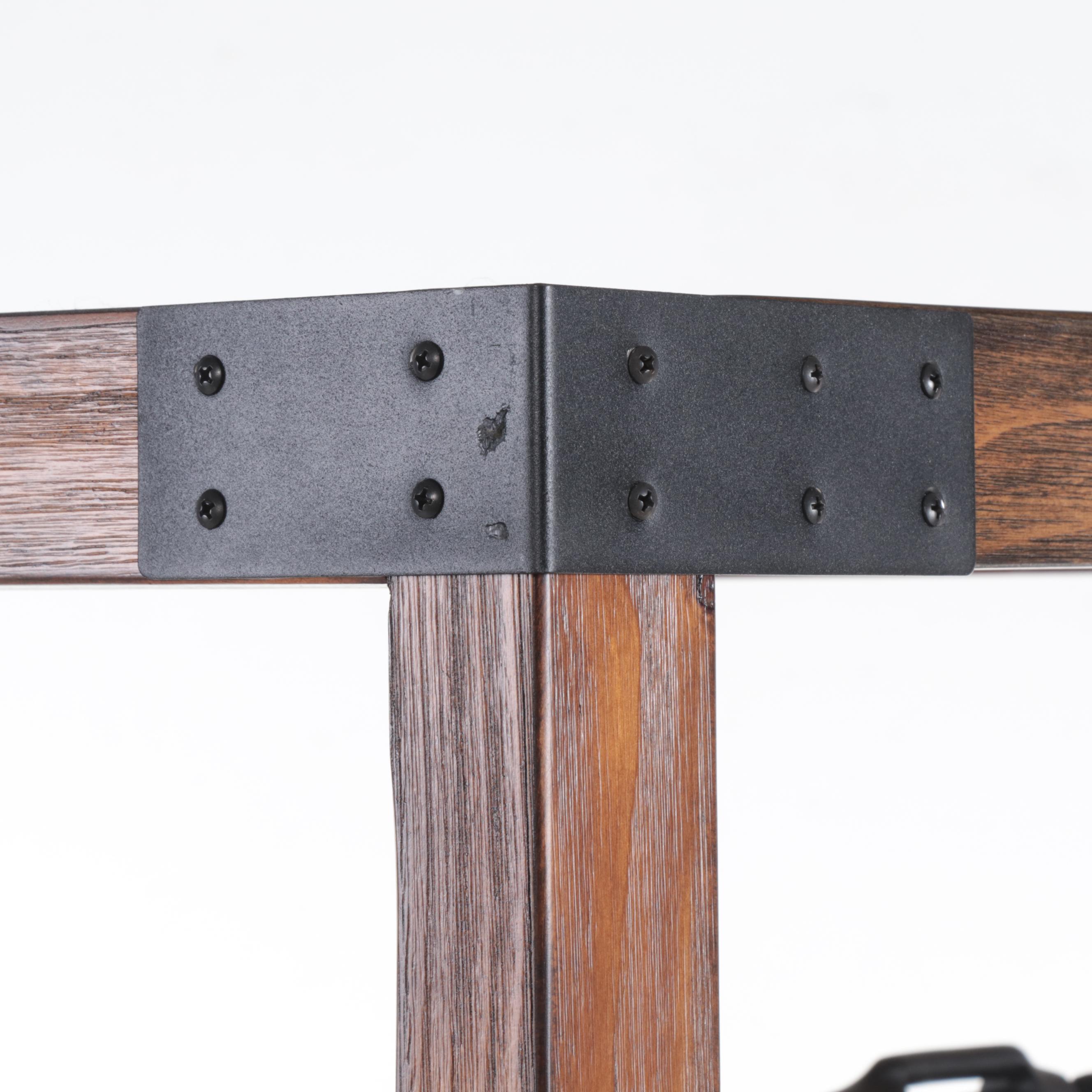 Ashley Furniture Industrial Style Pine and Iron Bookshelf