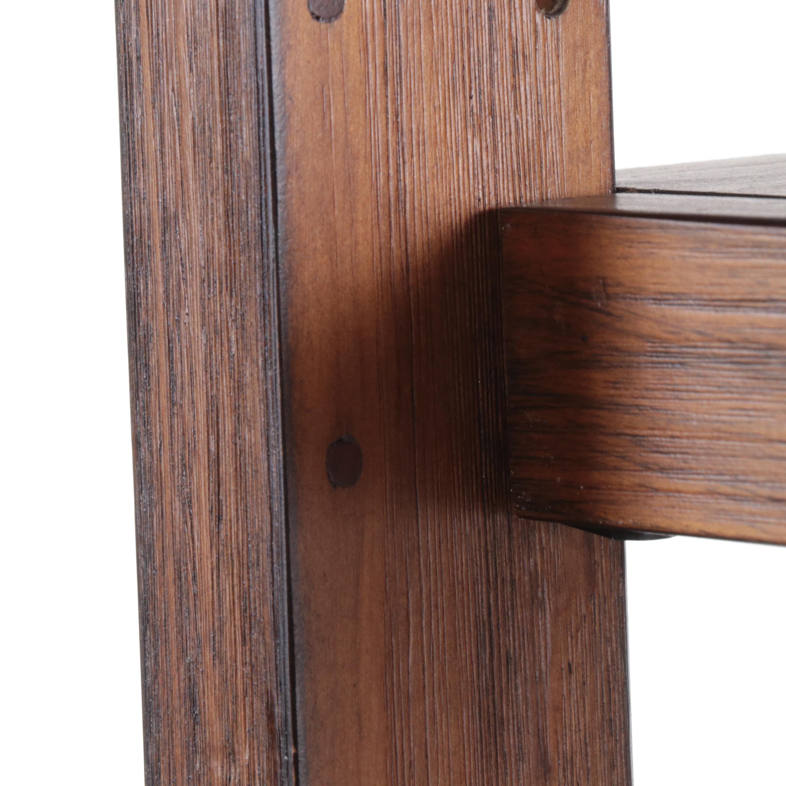 Ashley Furniture Industrial Style Pine and Iron Bookshelf