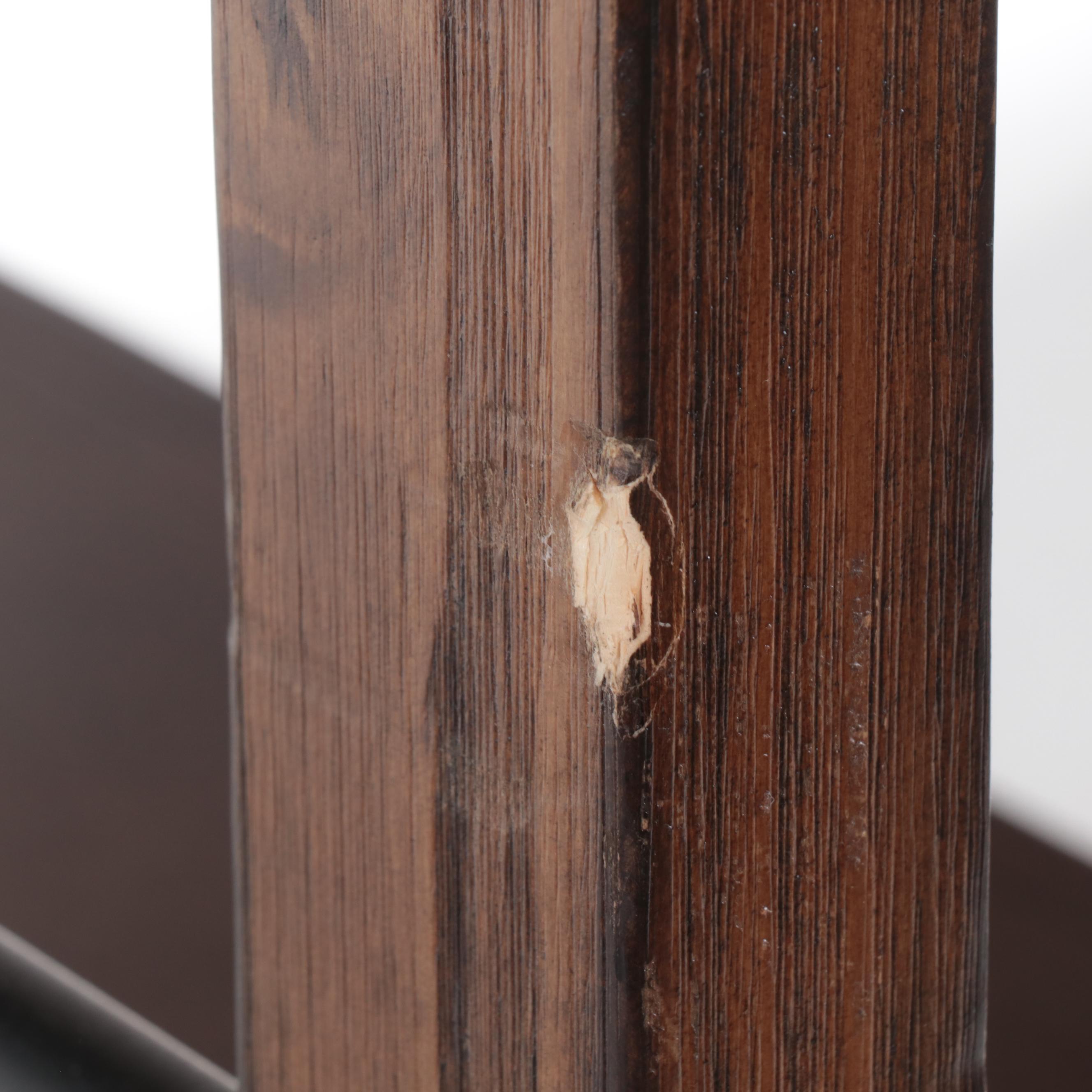 Ashley Furniture Industrial Style Pine and Iron Bookshelf