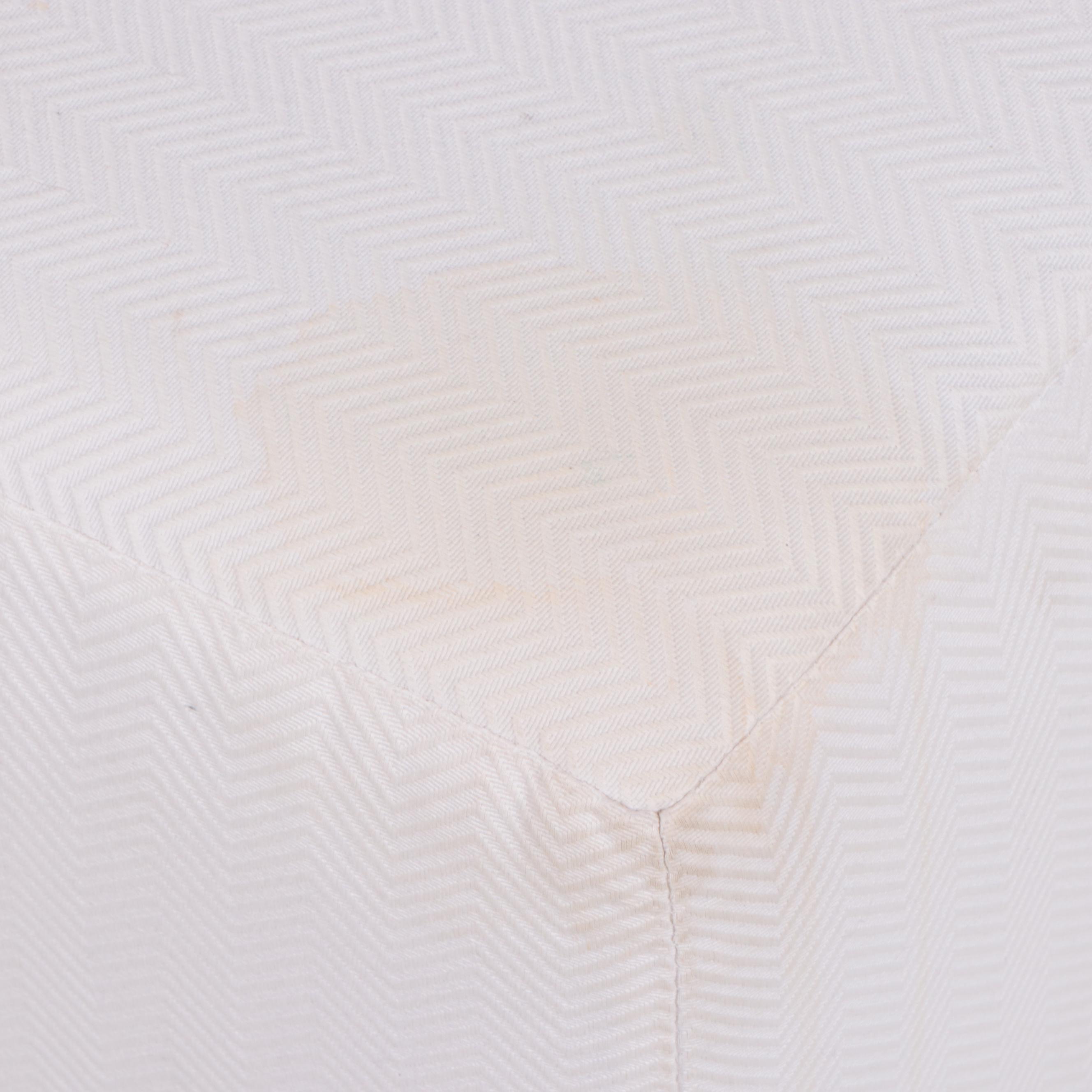 Henredon for Ralph Lauren Home Upholstered Modern Walnut Footstool