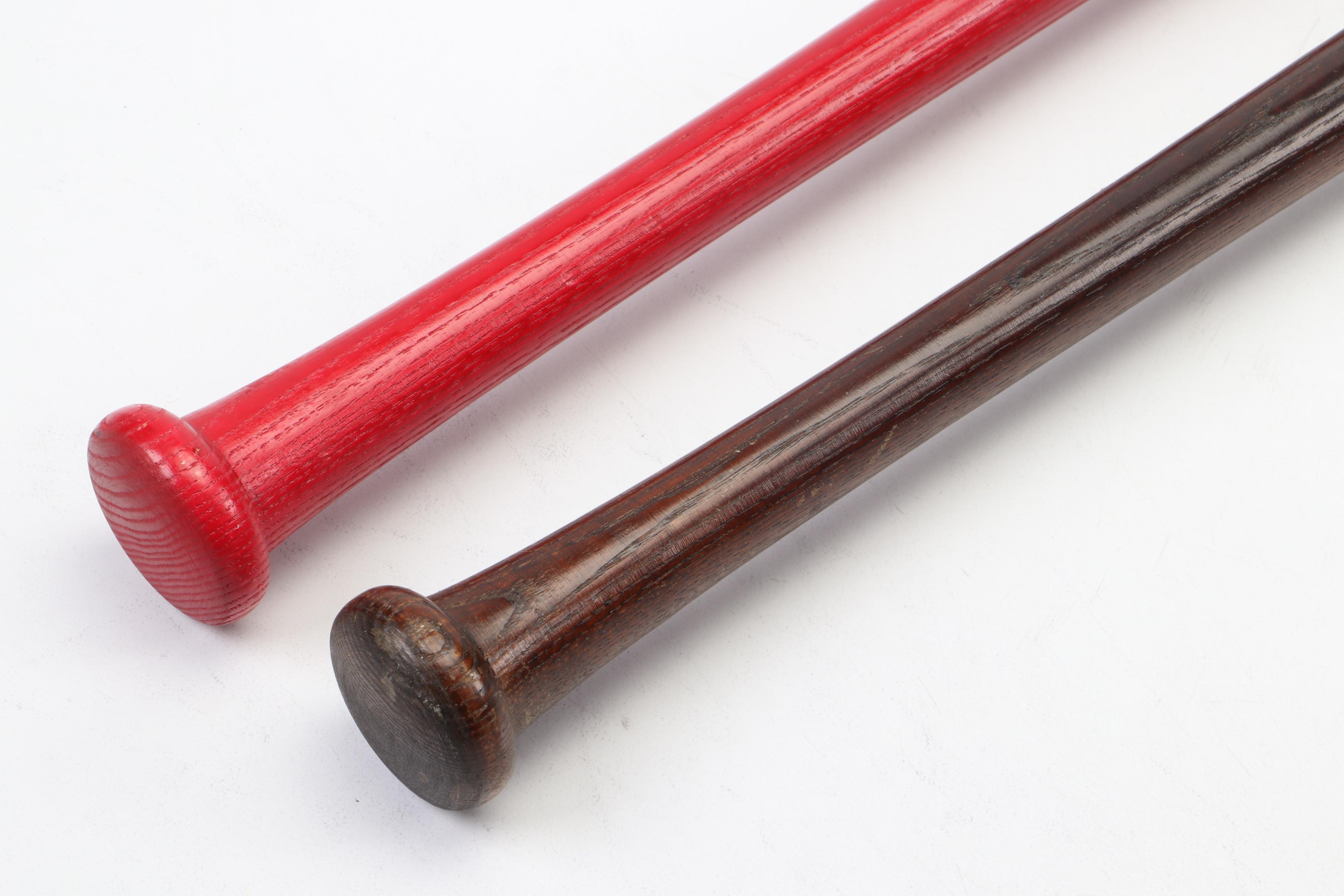 1975 Cincinnati Reds World Series Champions Bat and 89 HOF Bat with Johnny Bench
