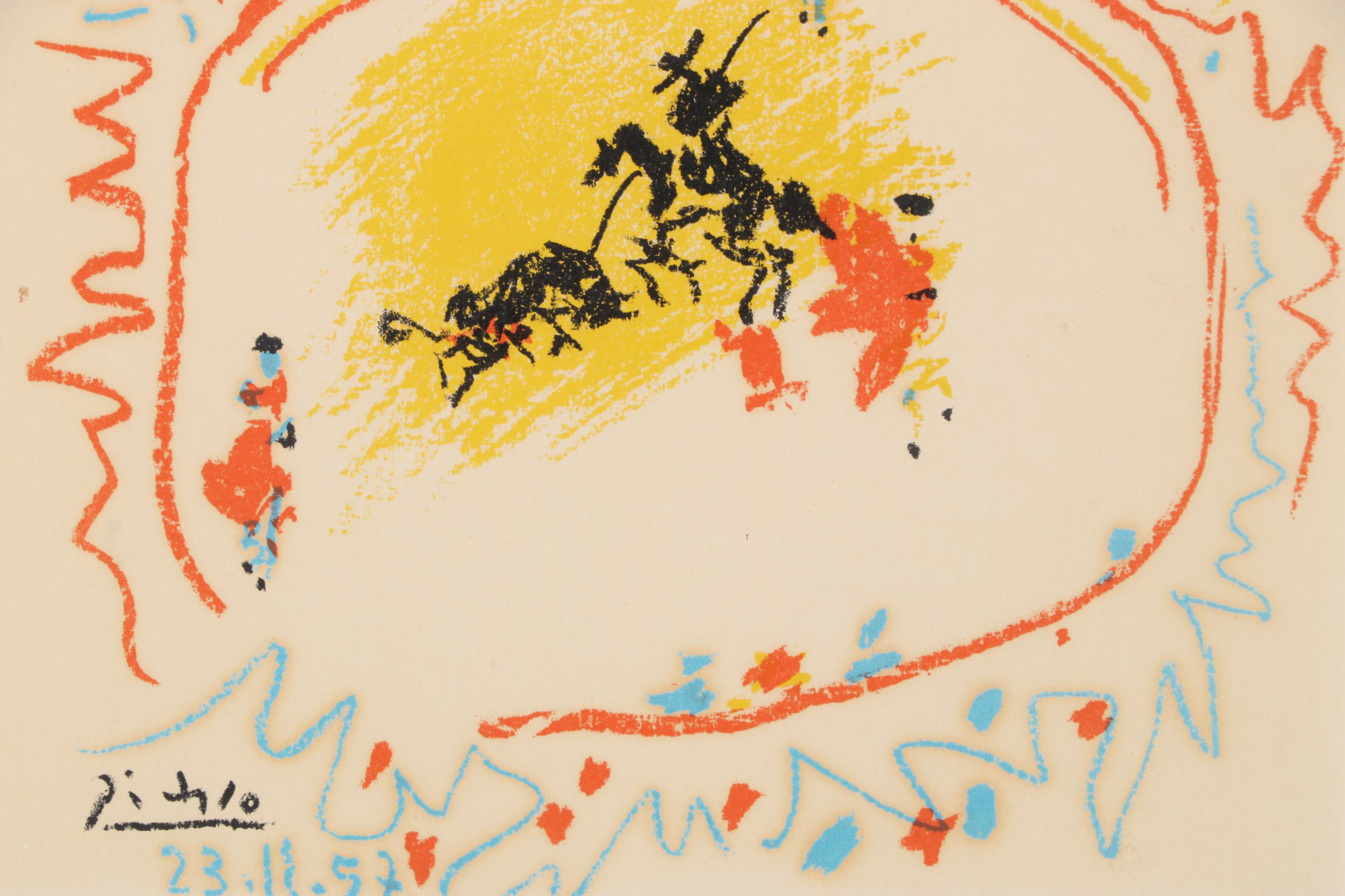Pablo Picasso Color Lithograph "La Petite Corrida," 1957