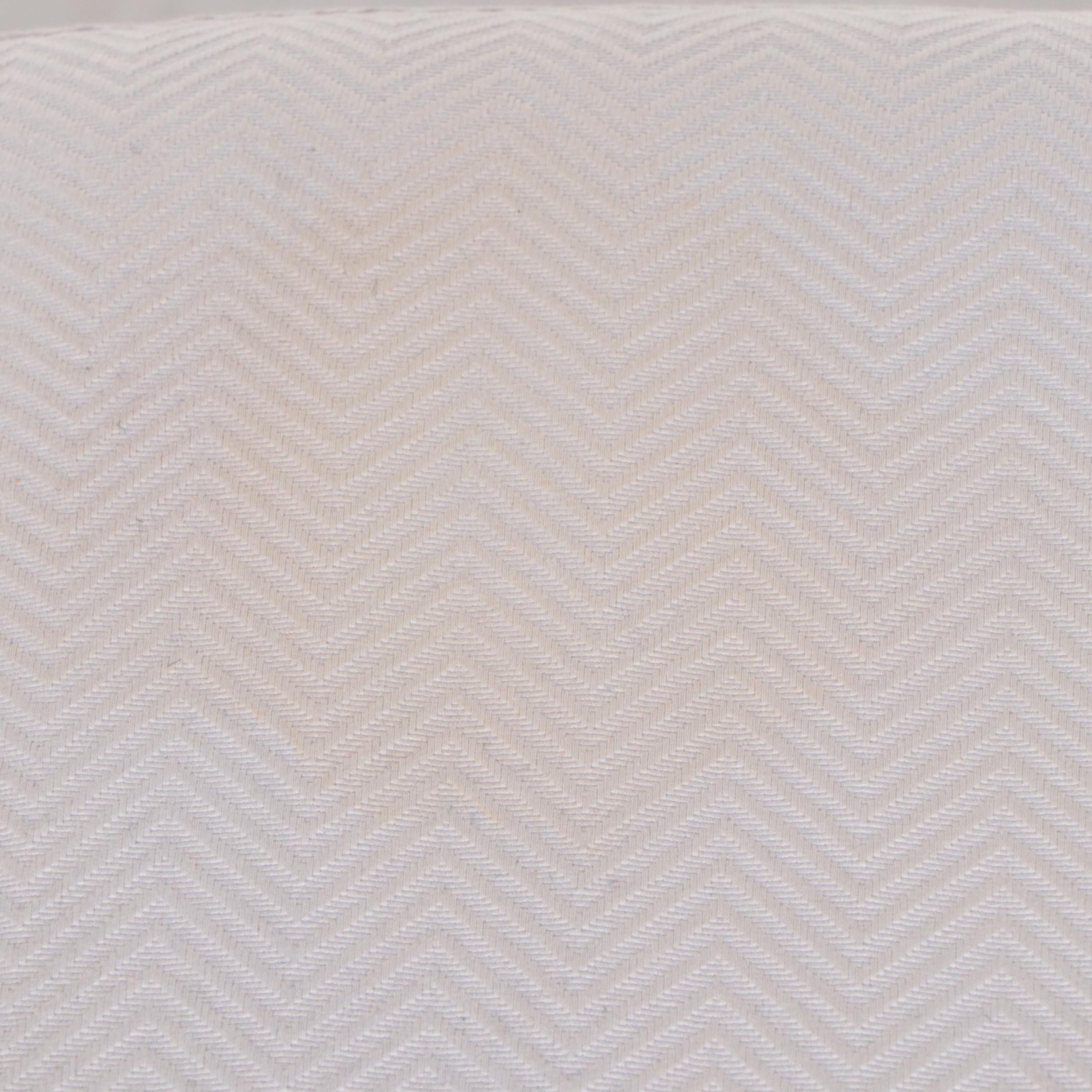 Henredon for Ralph Lauren Home Upholstered Modern Walnut Footstool